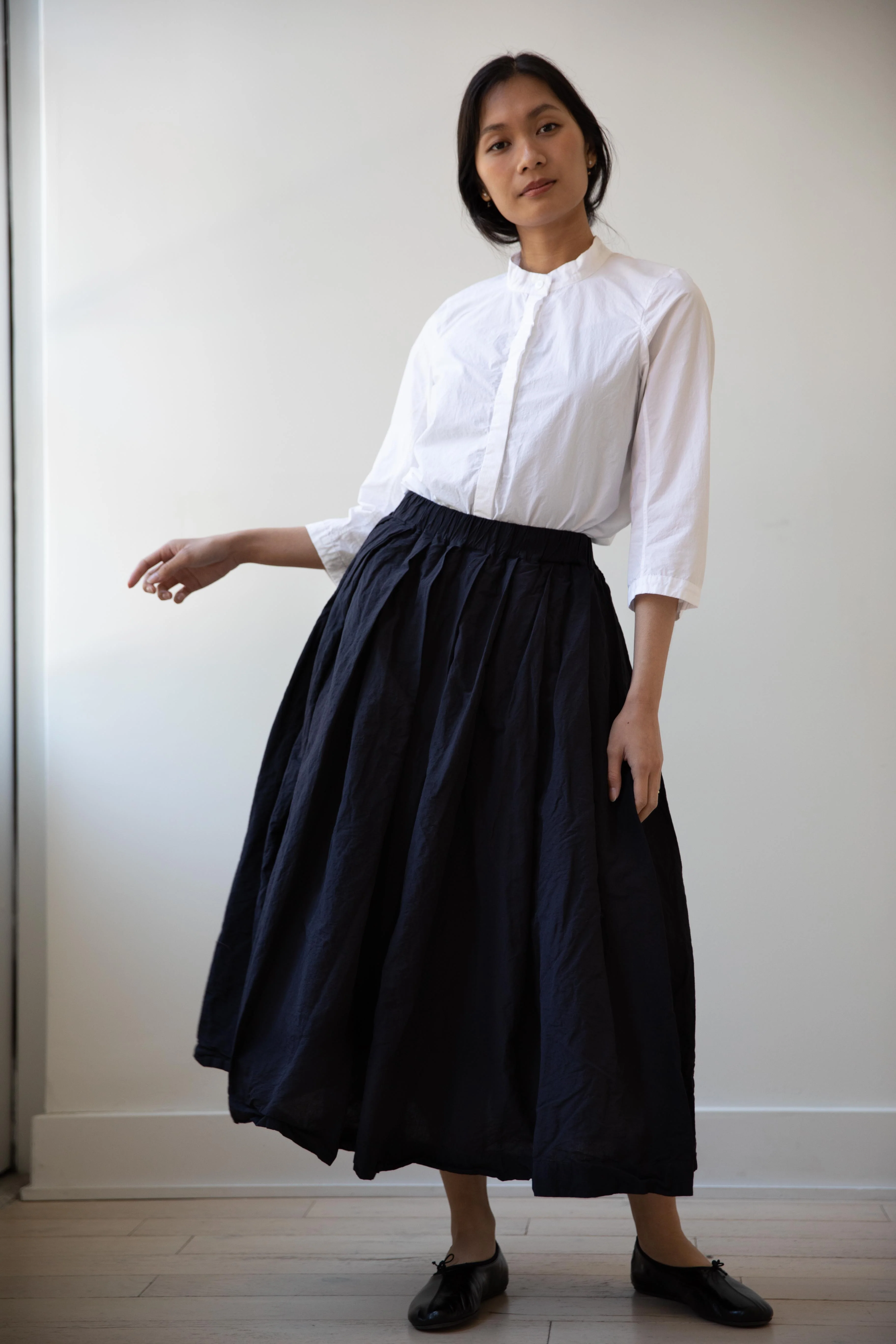 Bergfabel | Ada Shirt in White Cotton - Image 40