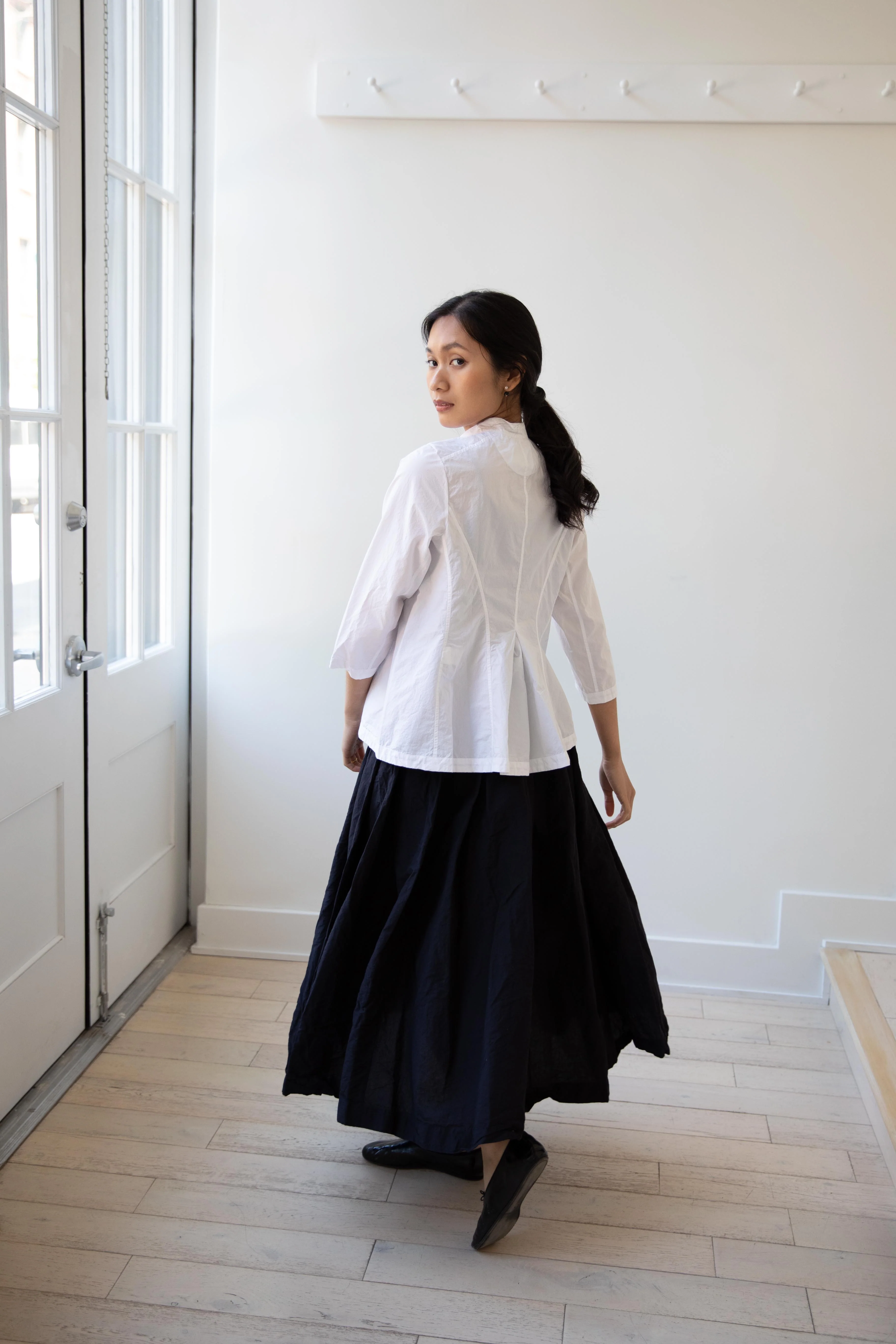 Bergfabel | Ada Shirt in White Cotton - Image 5