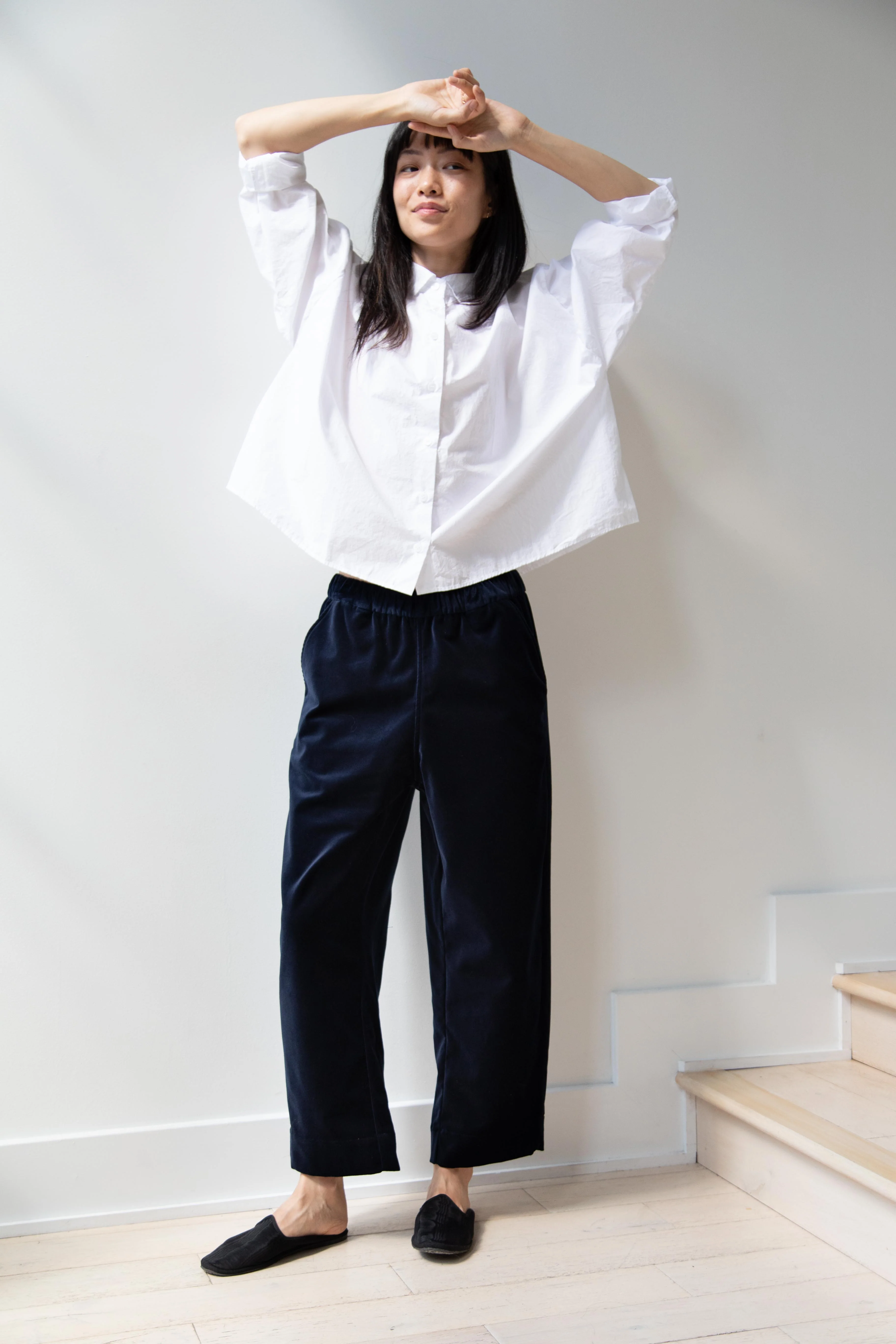 Bergfabel | Short Overshirt in White - Image 40