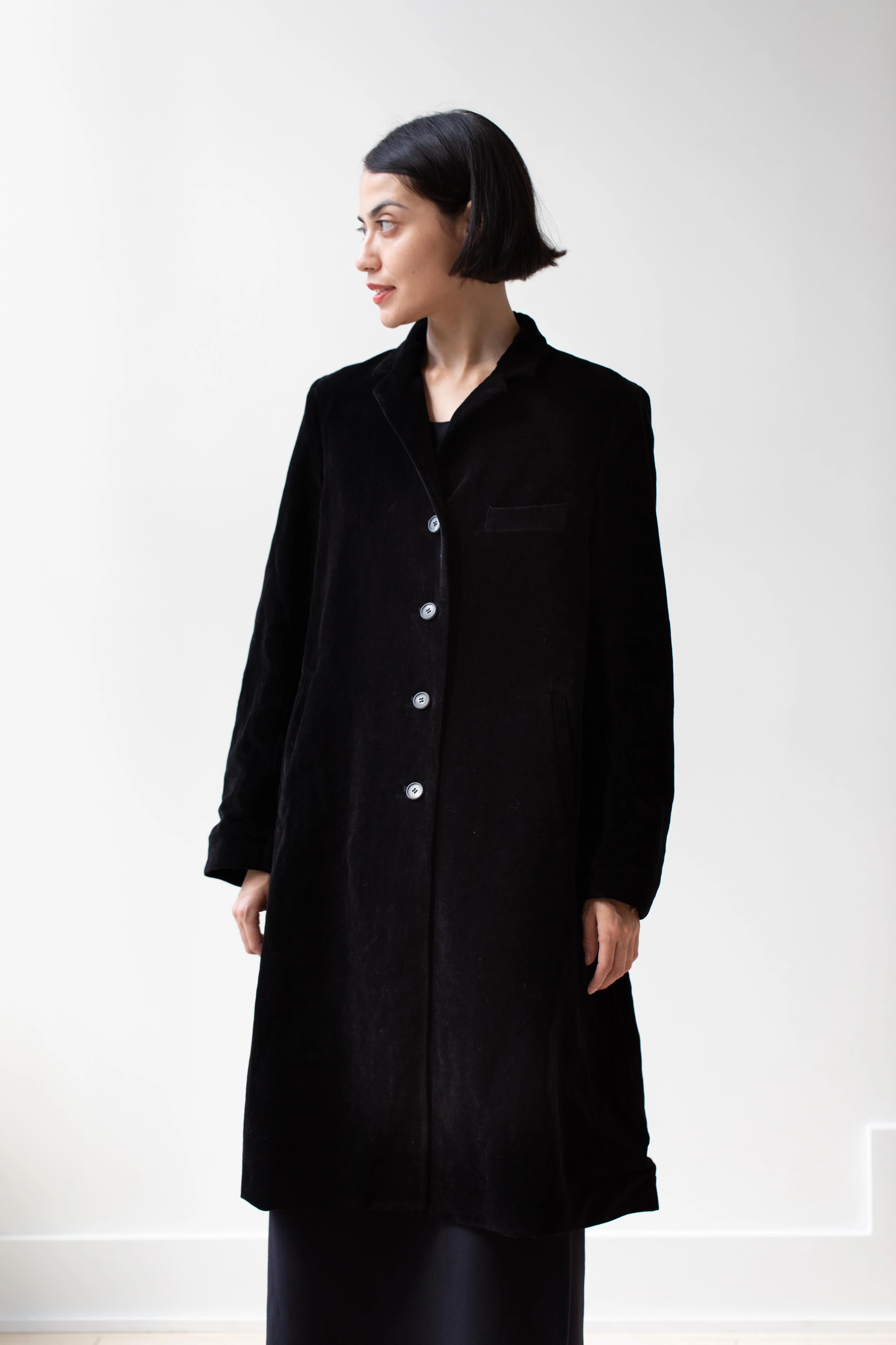 Bergfabel | Farmer Coat in Black Velvet - Image 19