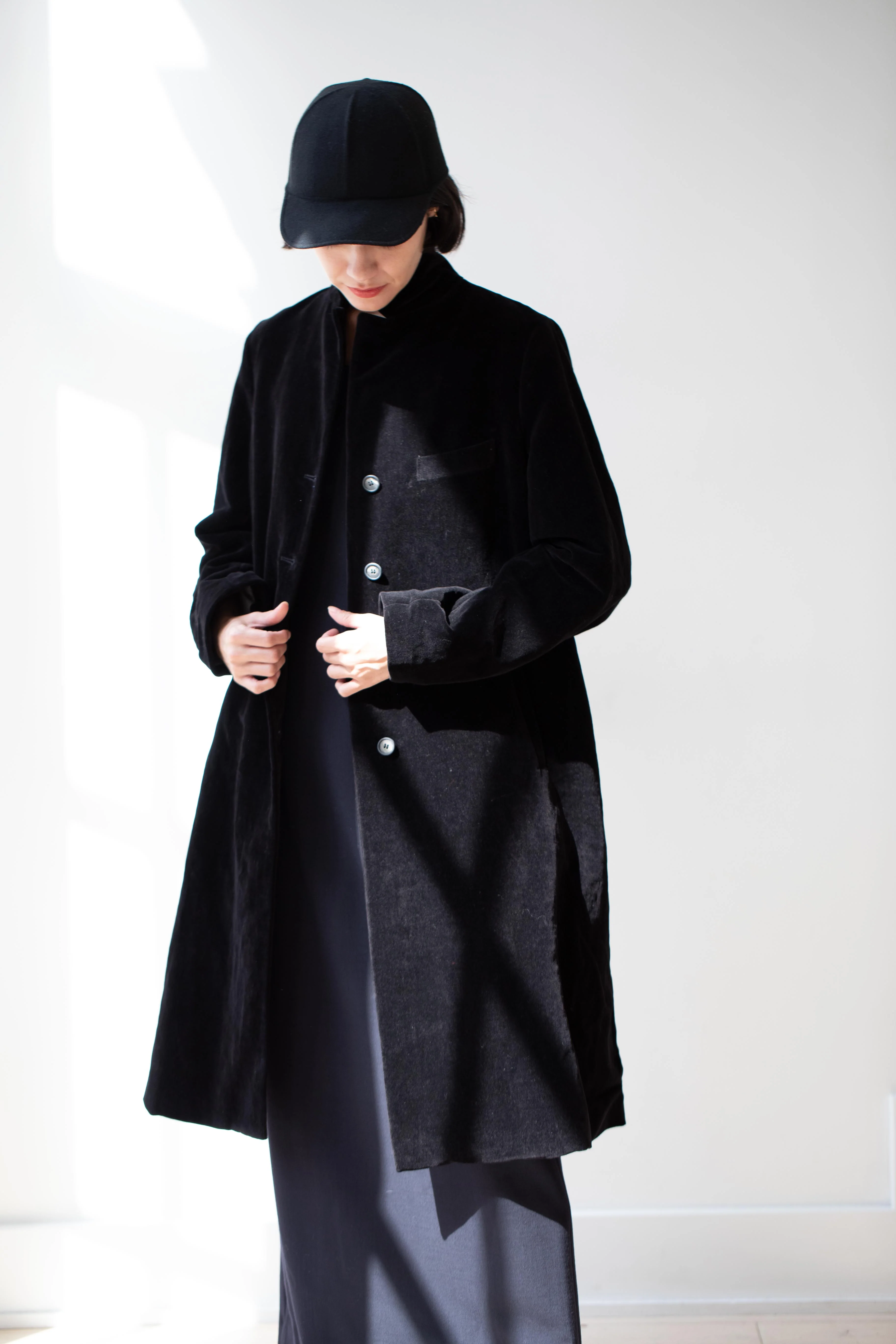 Bergfabel | Farmer Coat in Black Velvet - Image 7