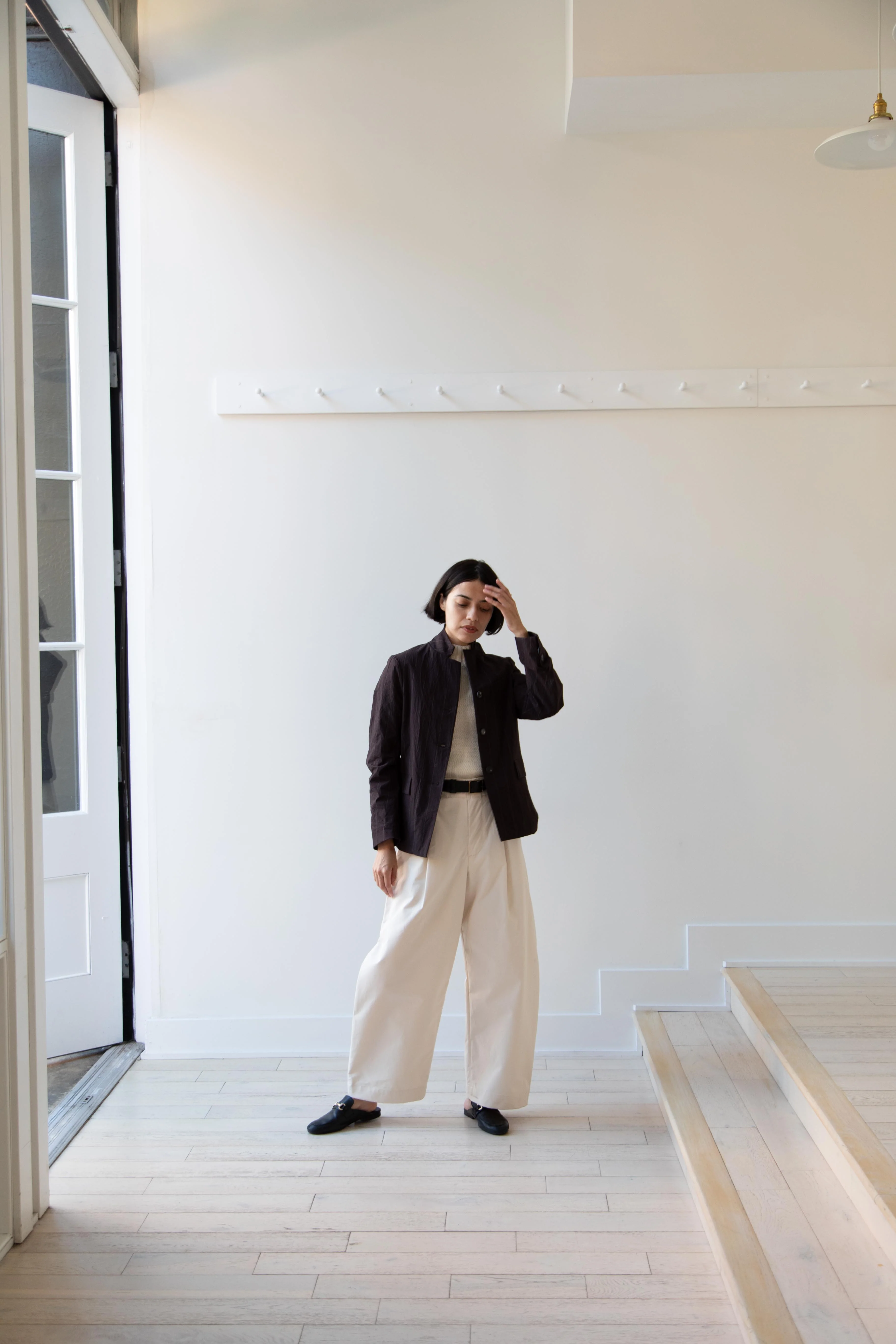 Bergfabel | Giulia Jacket in Eggplant Stripe - Image 18