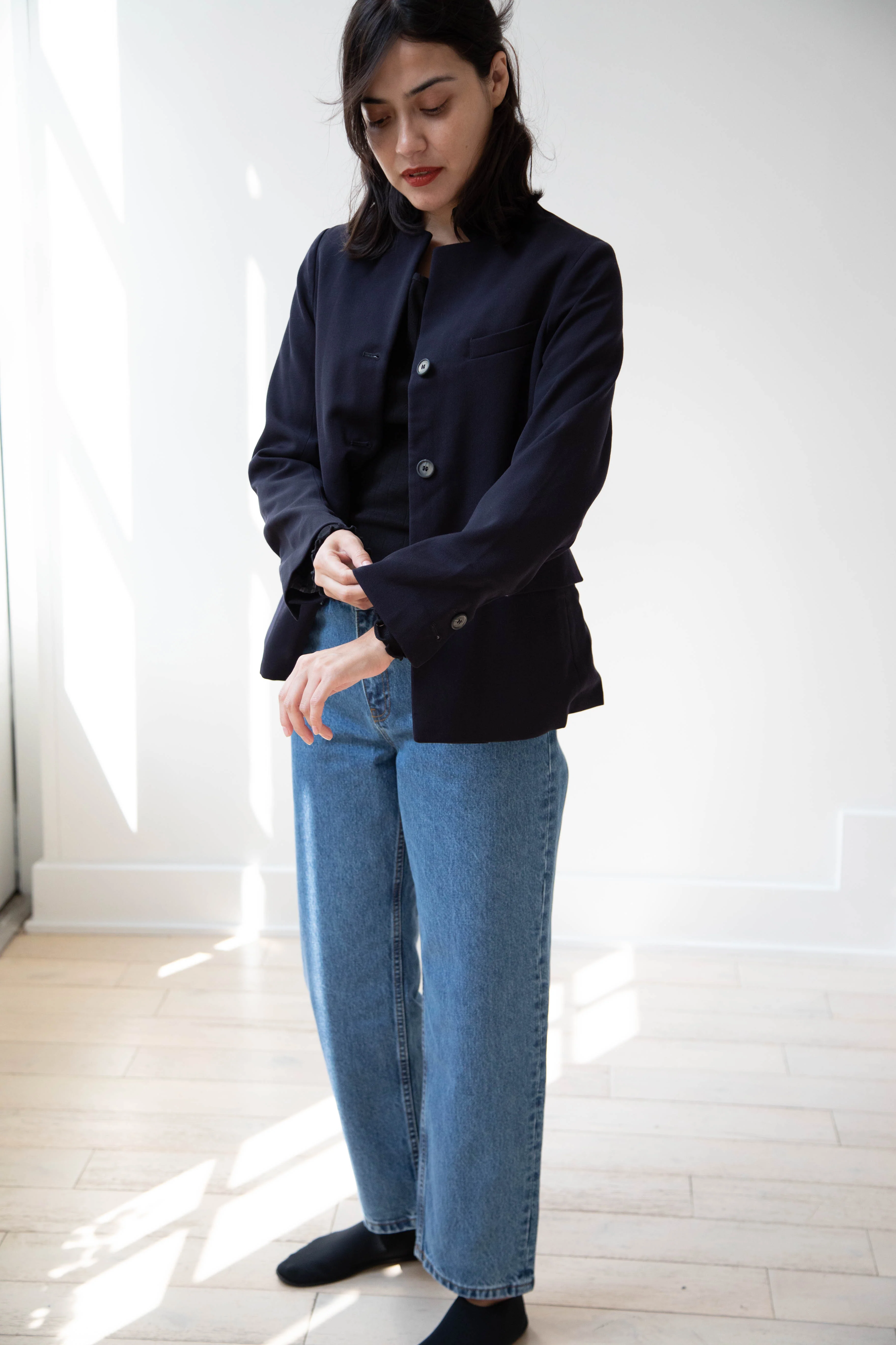 Bergfabel | Giulia Jacket in Navy Wool - Image 17