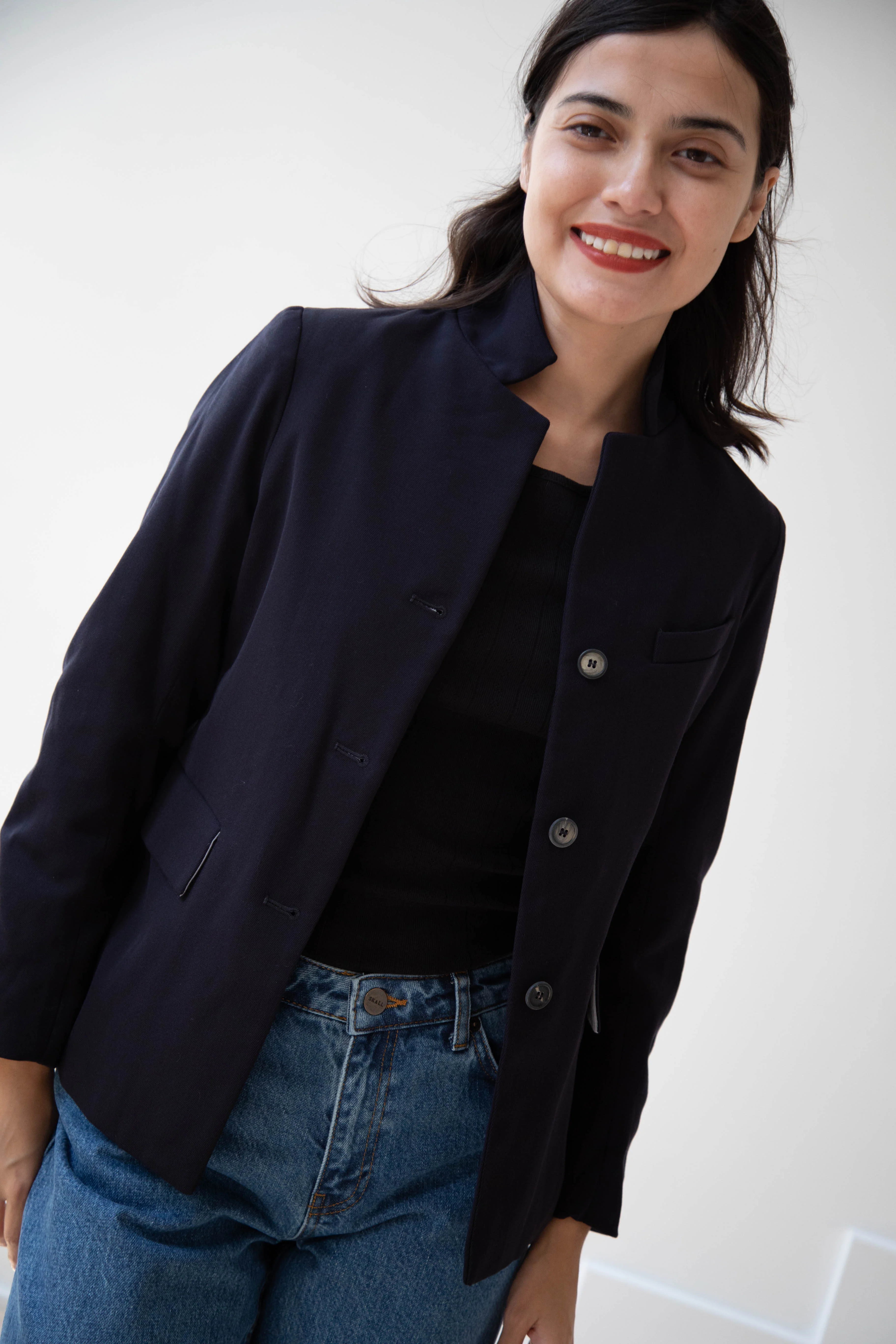 Bergfabel | Giulia Jacket in Navy Wool - Image 20