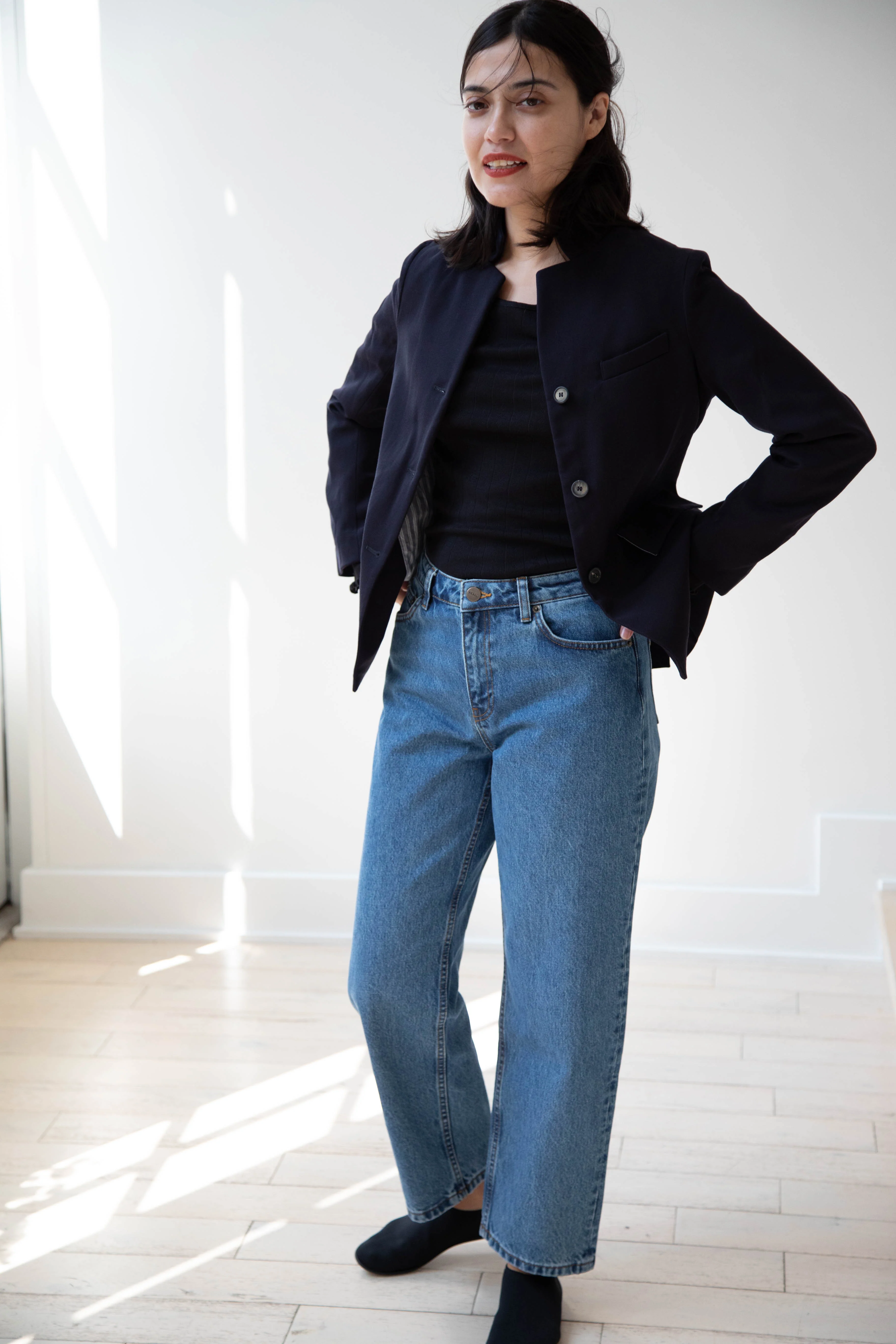 Bergfabel | Giulia Jacket in Navy Wool - Image 5