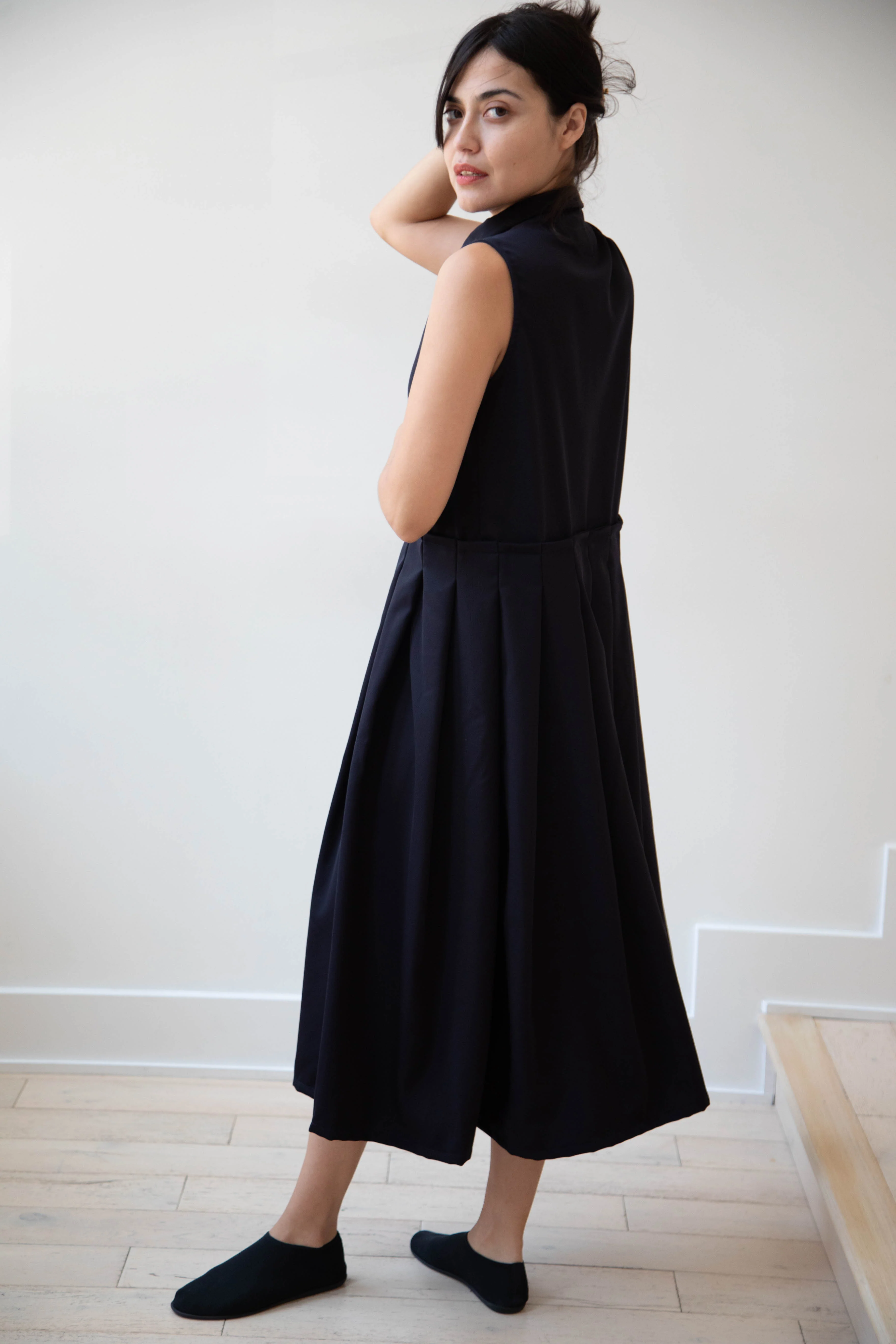 Bergfabel | Katherine Dress in Navy Wool - Image 27
