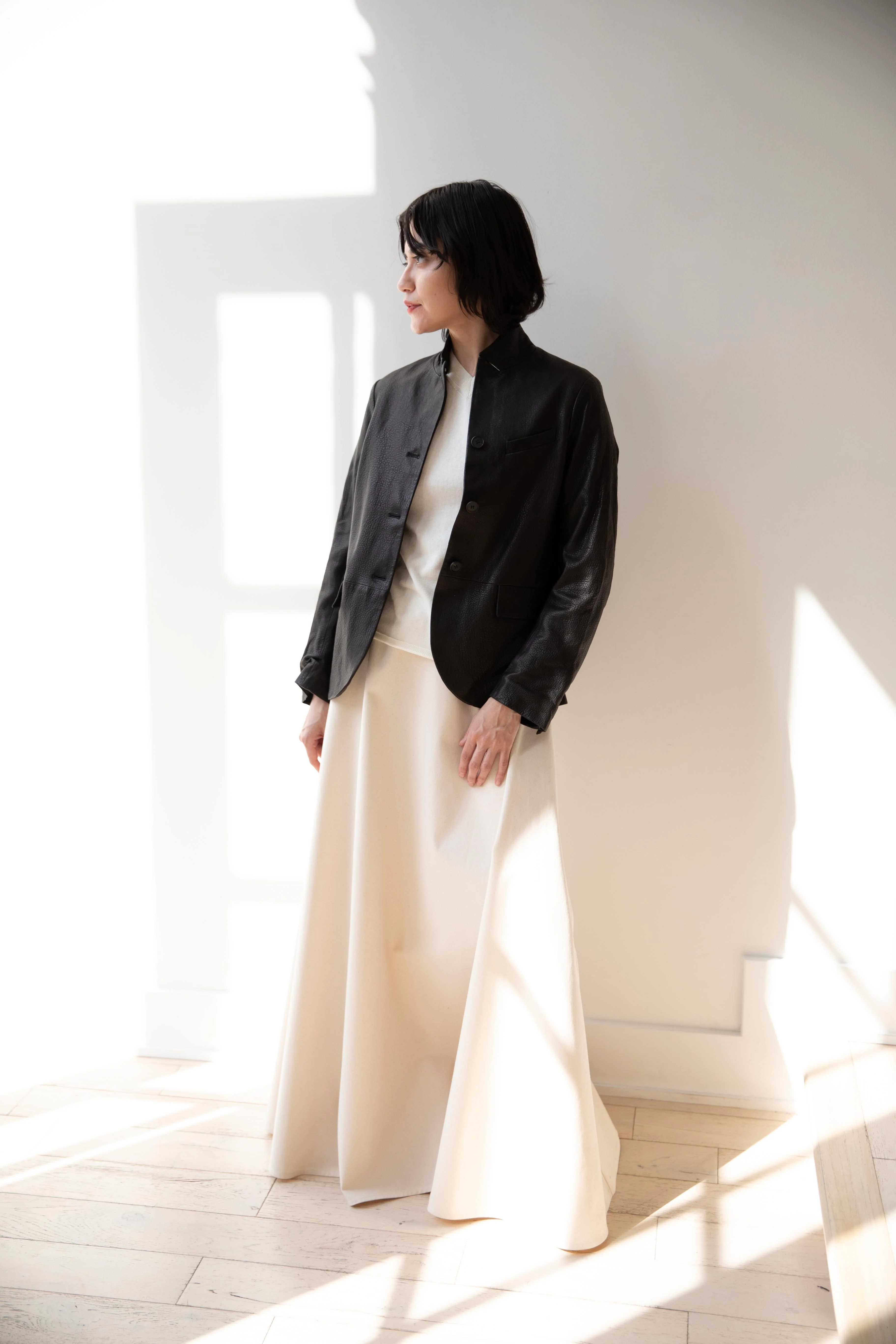 Bergfabel | Leather Tyrol Jacket in Black - Image 15