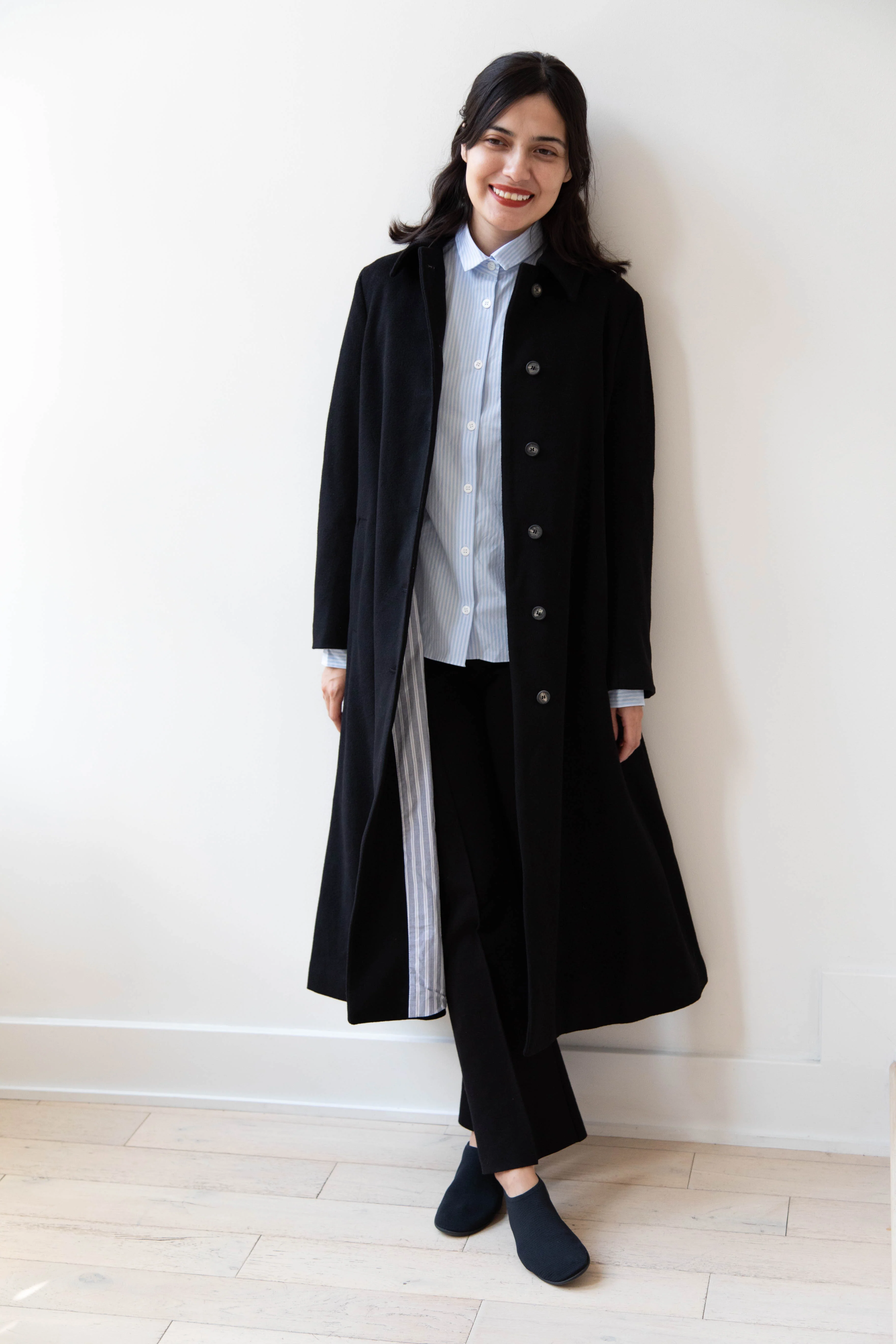 Bergfabel | Maria Coat in Black Cashmere - Image 14