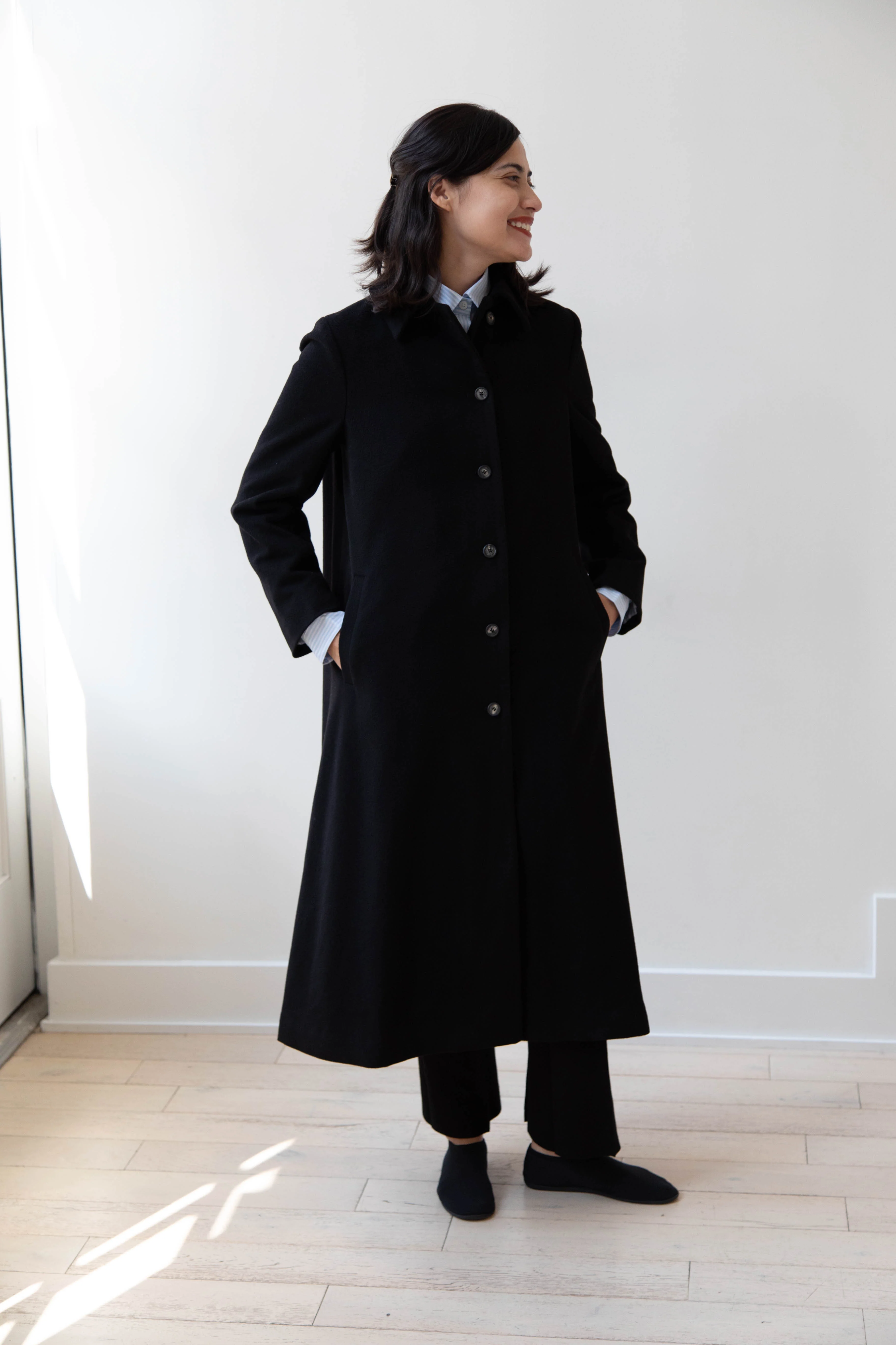Bergfabel | Maria Coat in Black Cashmere - Image 36