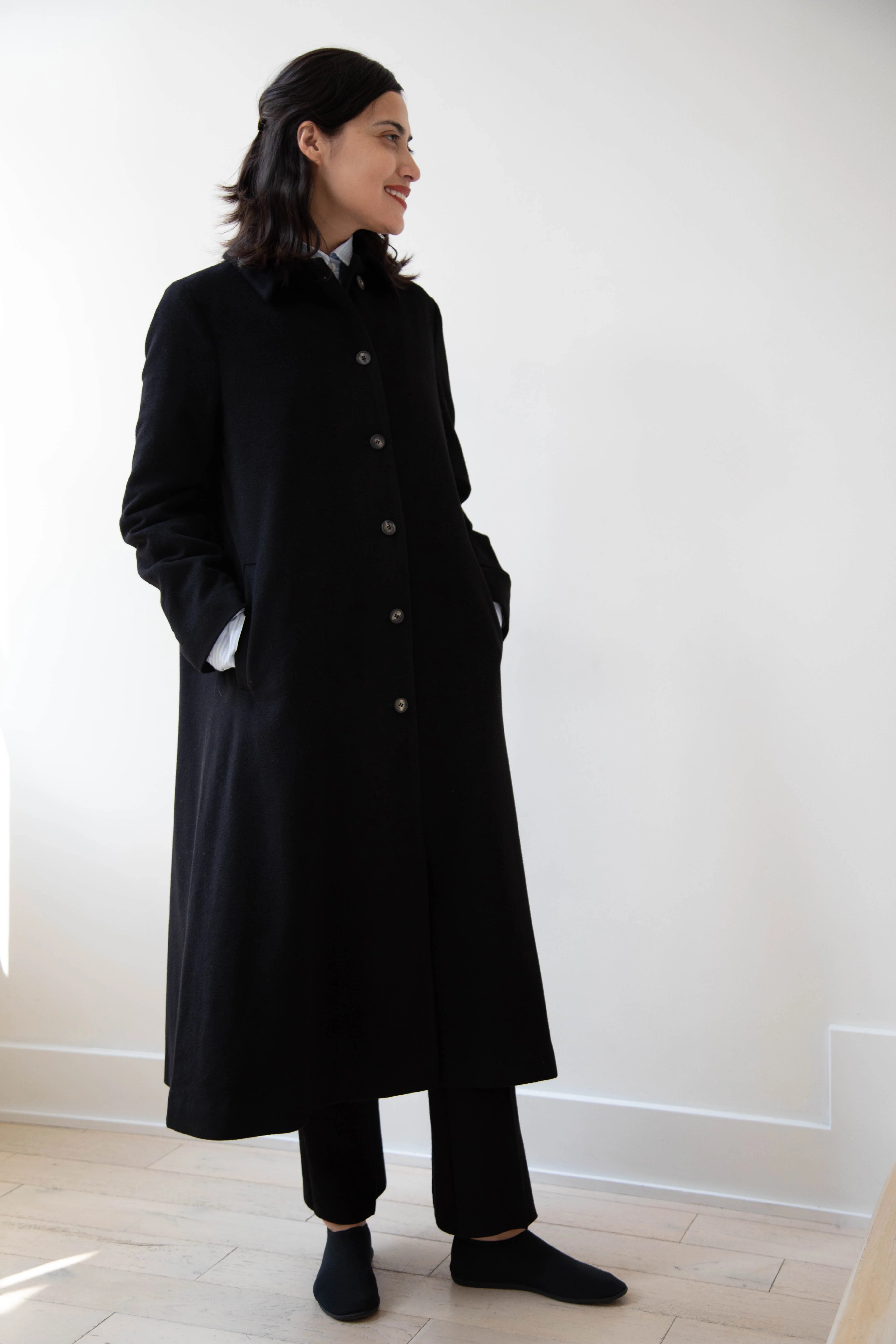 Bergfabel | Maria Coat in Black Cashmere - Image 41