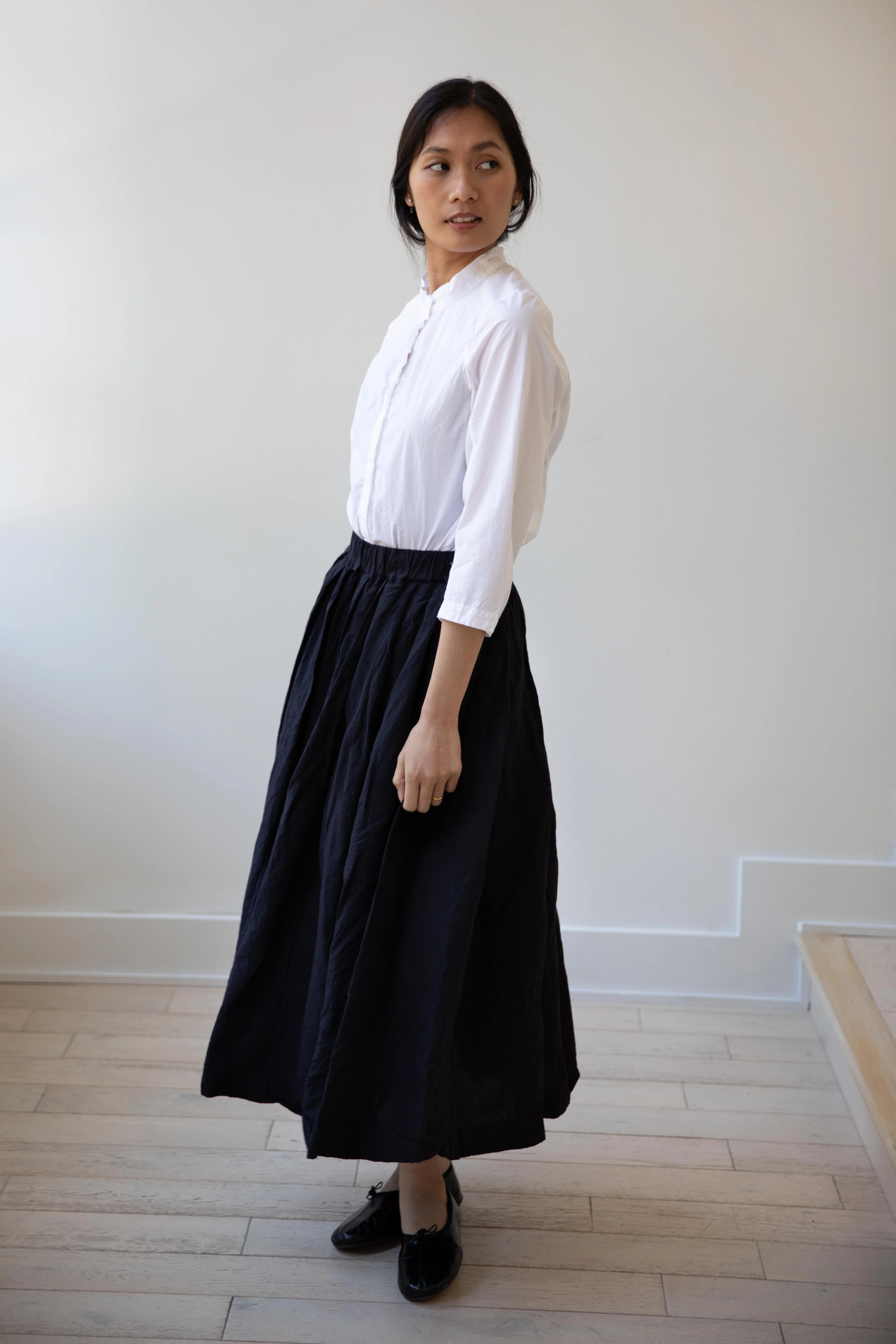 Bergfabel | Matilde Skirt in Midnight Cotton Linen - Image 3