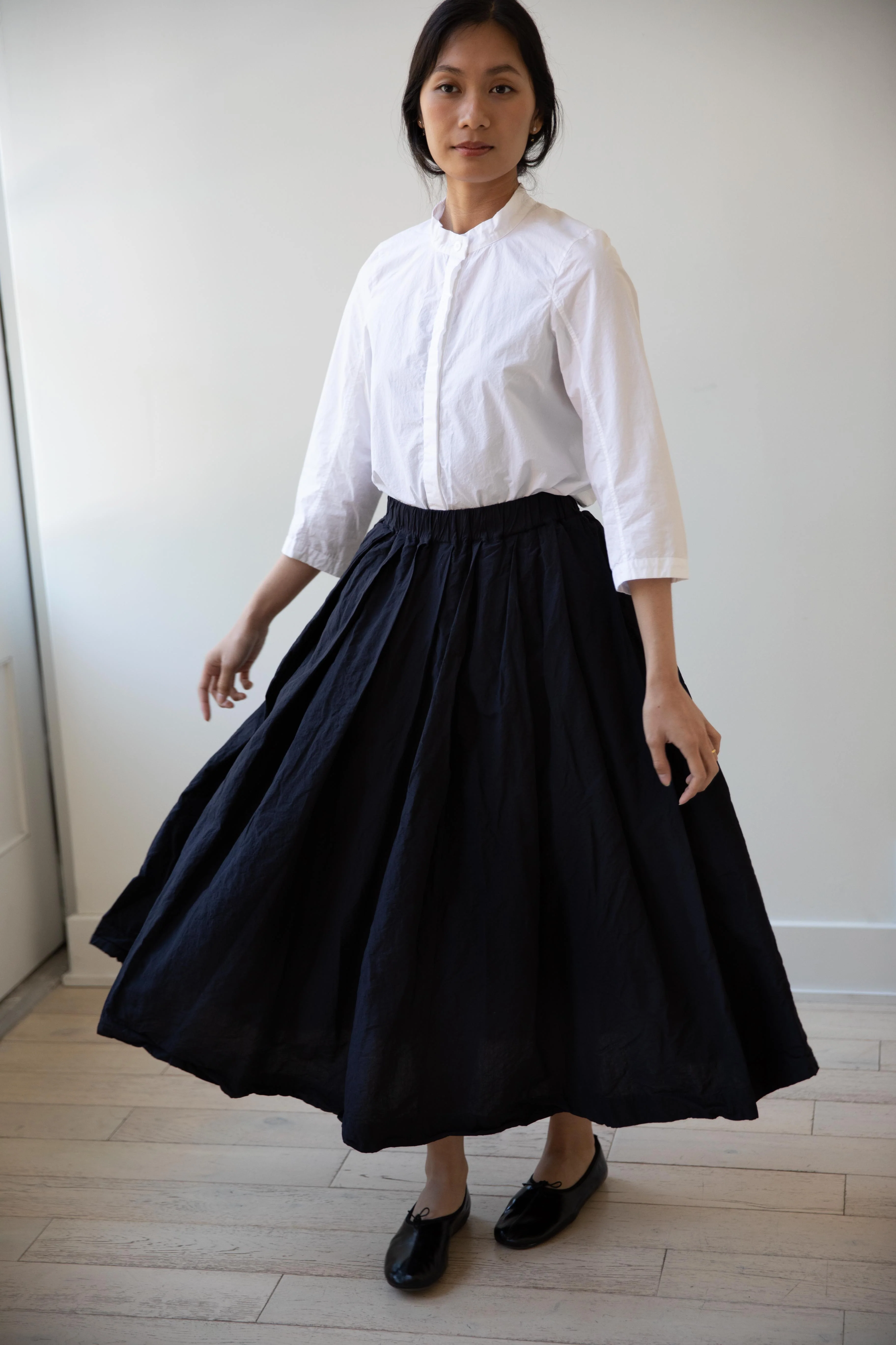 Bergfabel | Matilde Skirt in Midnight Cotton Linen - Image 9