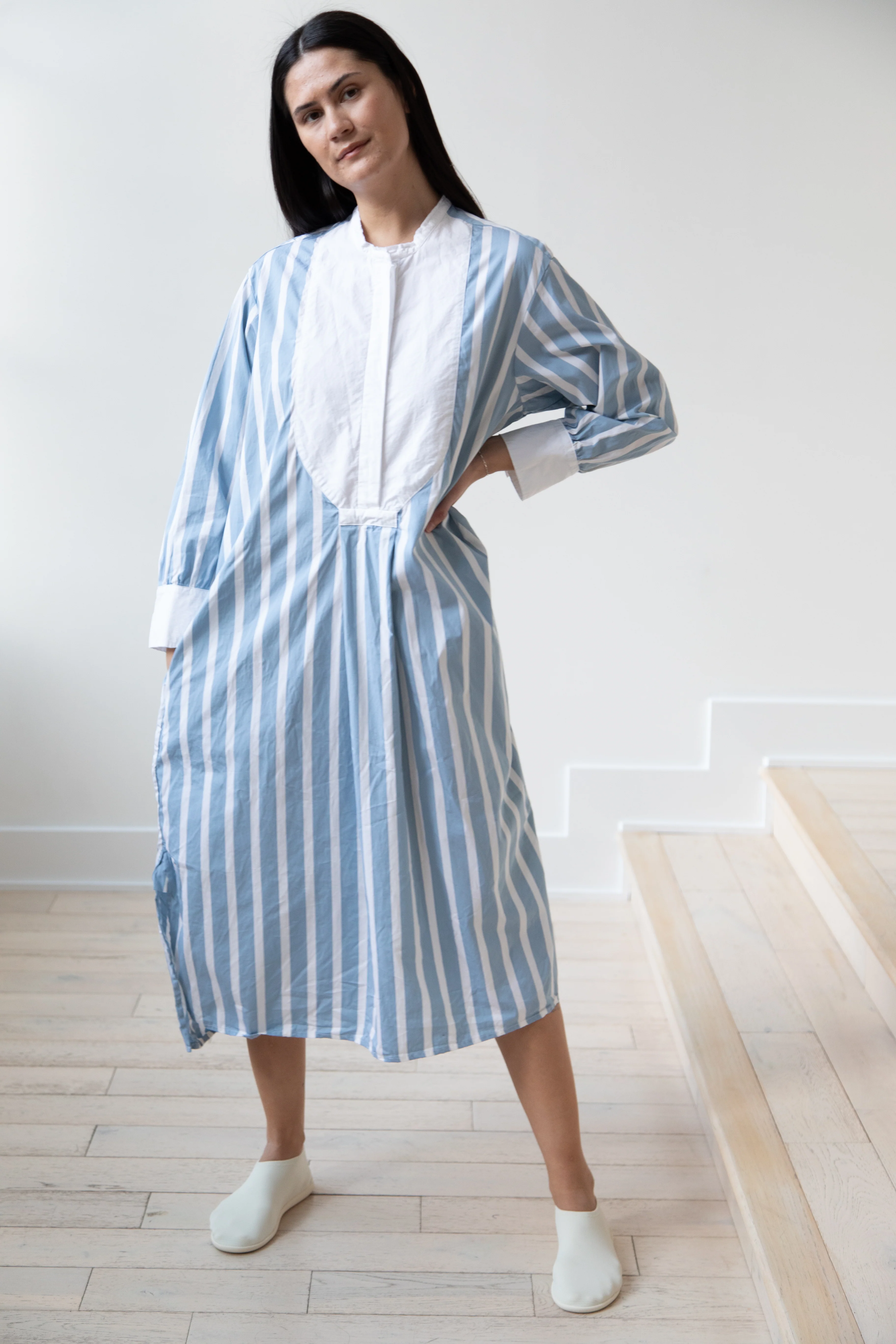 Bergfabel | Mia Dress in Big Blue Stripe - Image 15