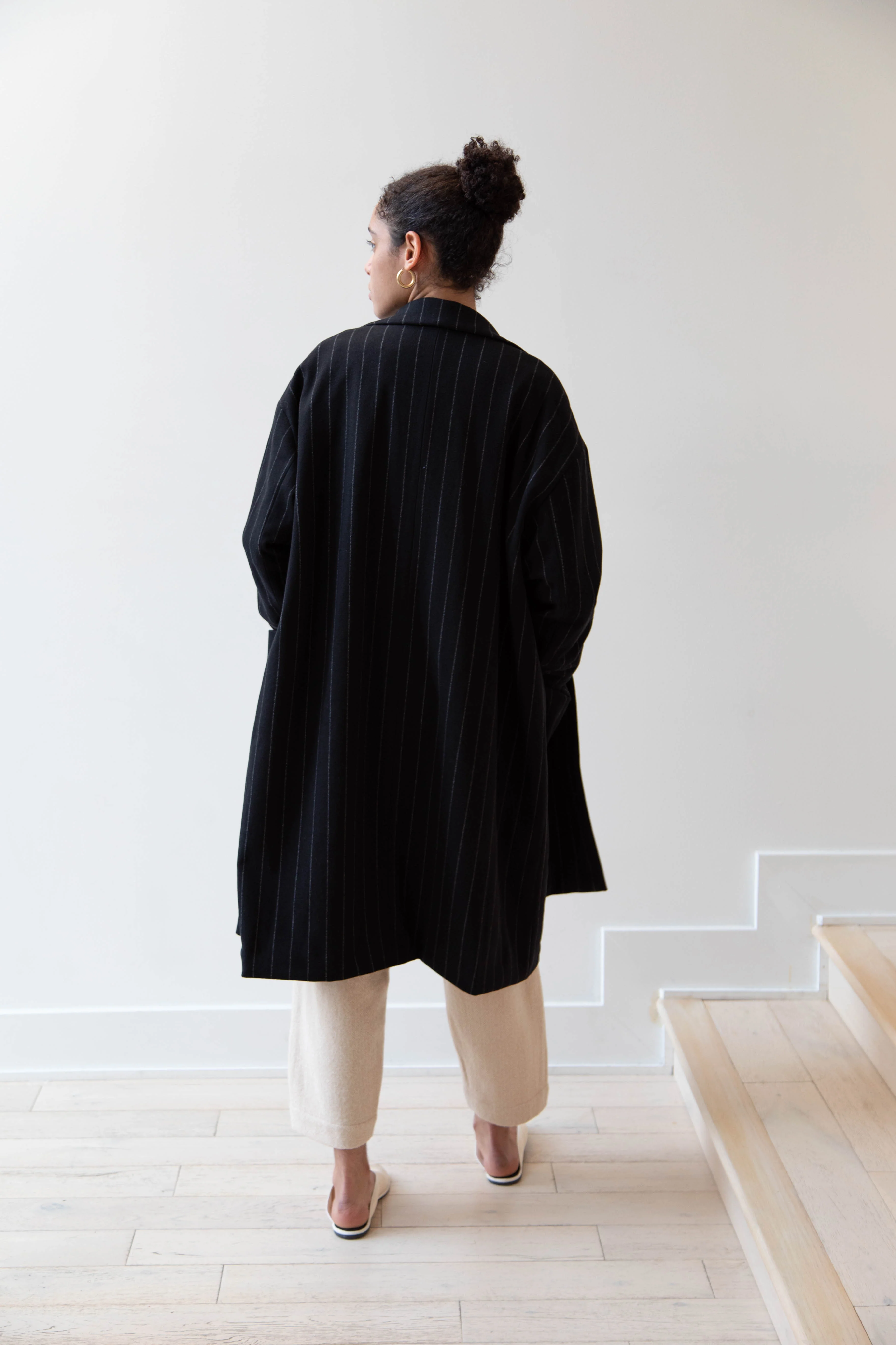 Bergfabel Moon Coat in Striped Cashmere - Image 18