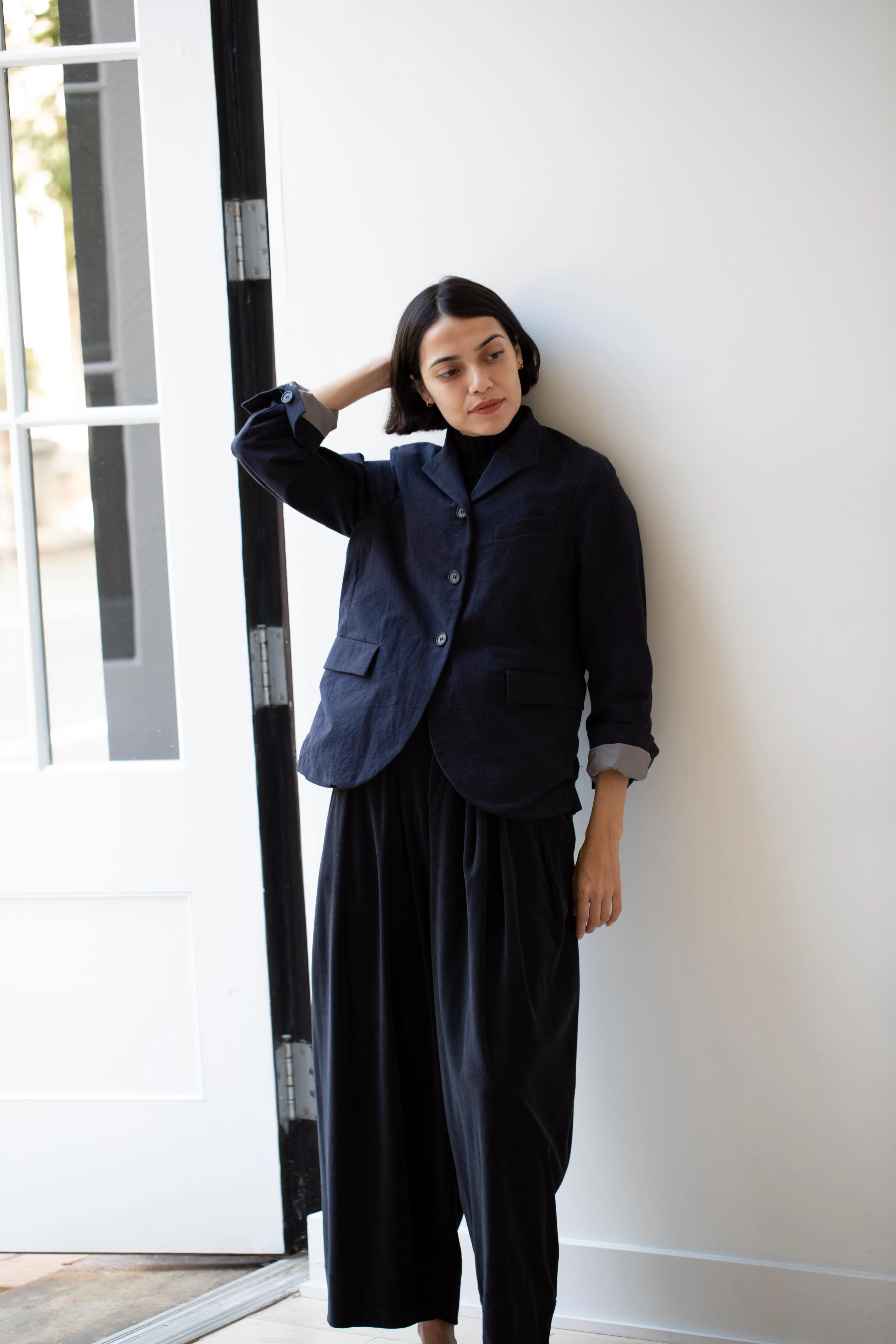 Bergfabel | Tyrol Jacket in Navy Cotton - Image 39