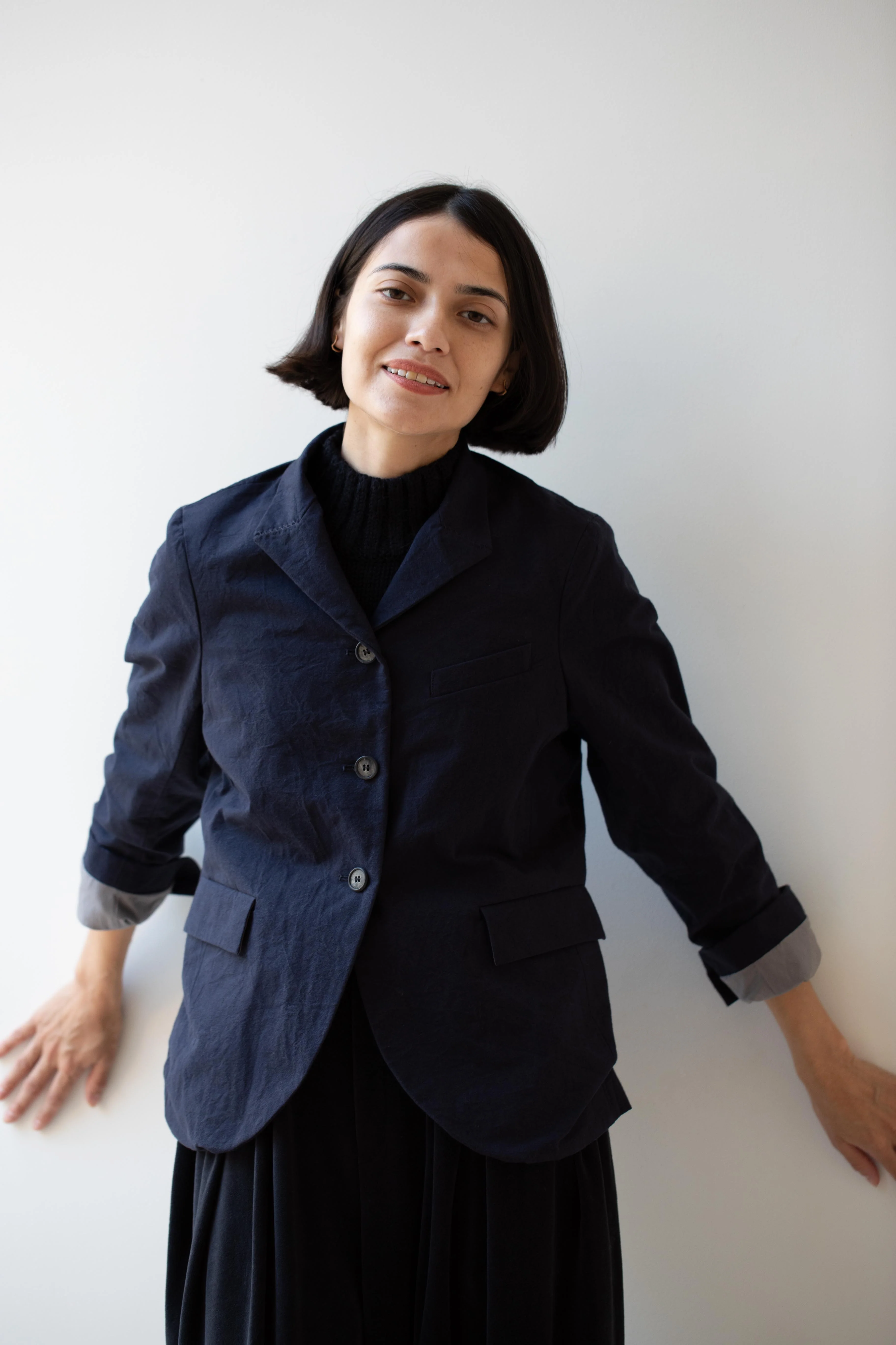 Bergfabel | Tyrol Jacket in Navy Cotton - Image 41