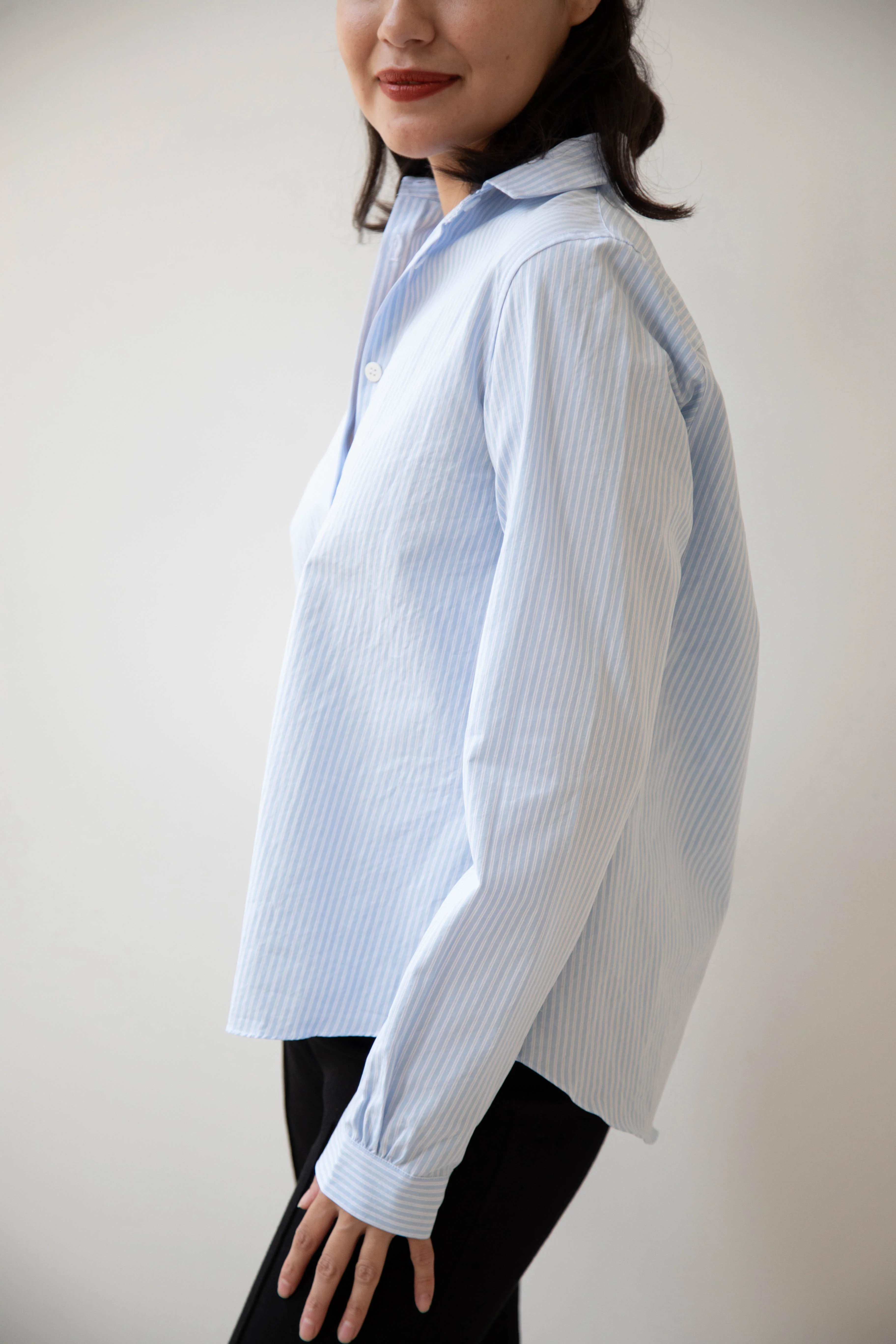 Bergfabel | Tyrol Shirt in Light Blue Stripe - Image 16