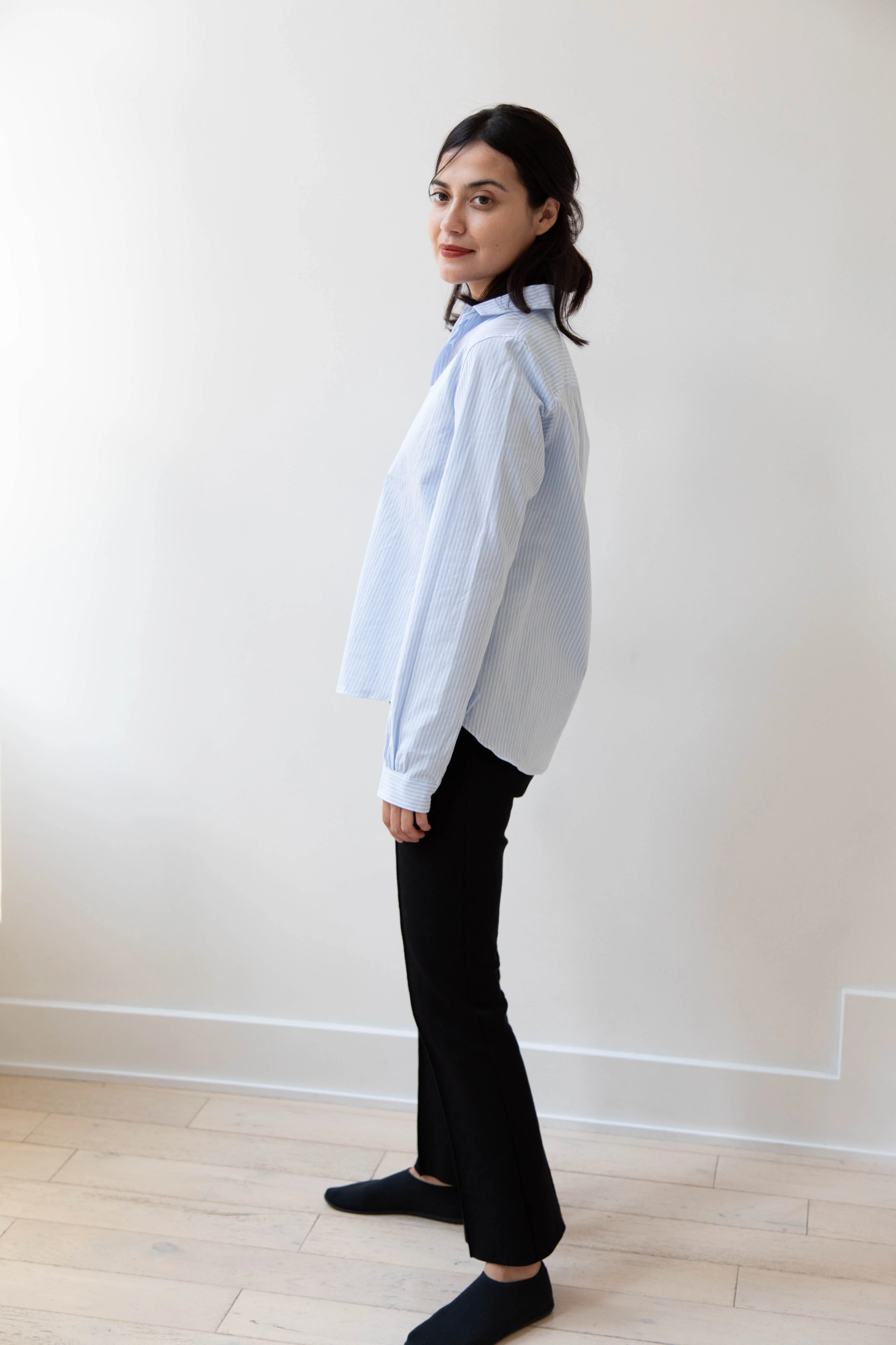 Bergfabel | Tyrol Shirt in Light Blue Stripe - Image 17