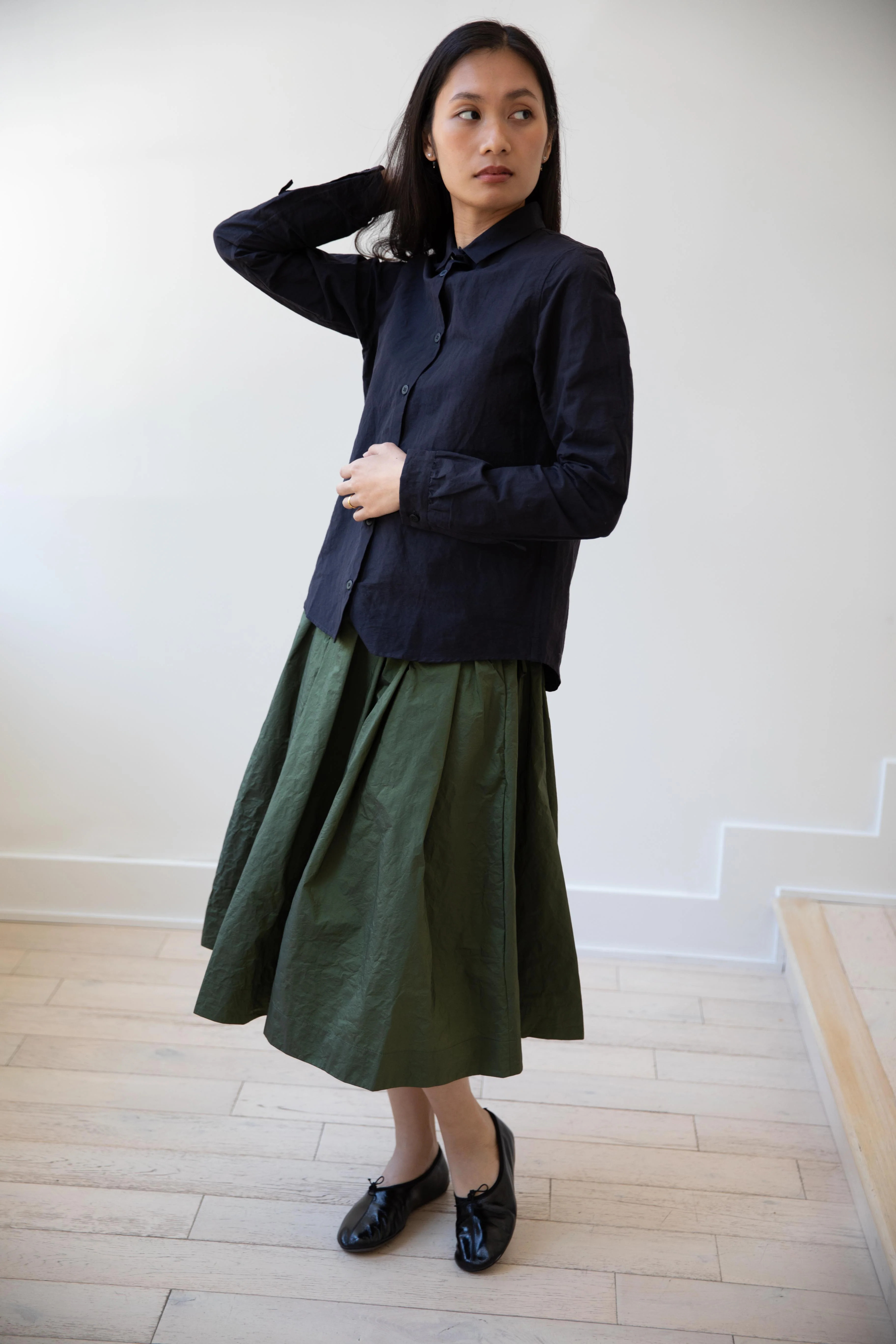 Bergfabel | Tyrol Shirt in Midnight Cotton Linen - Image 6