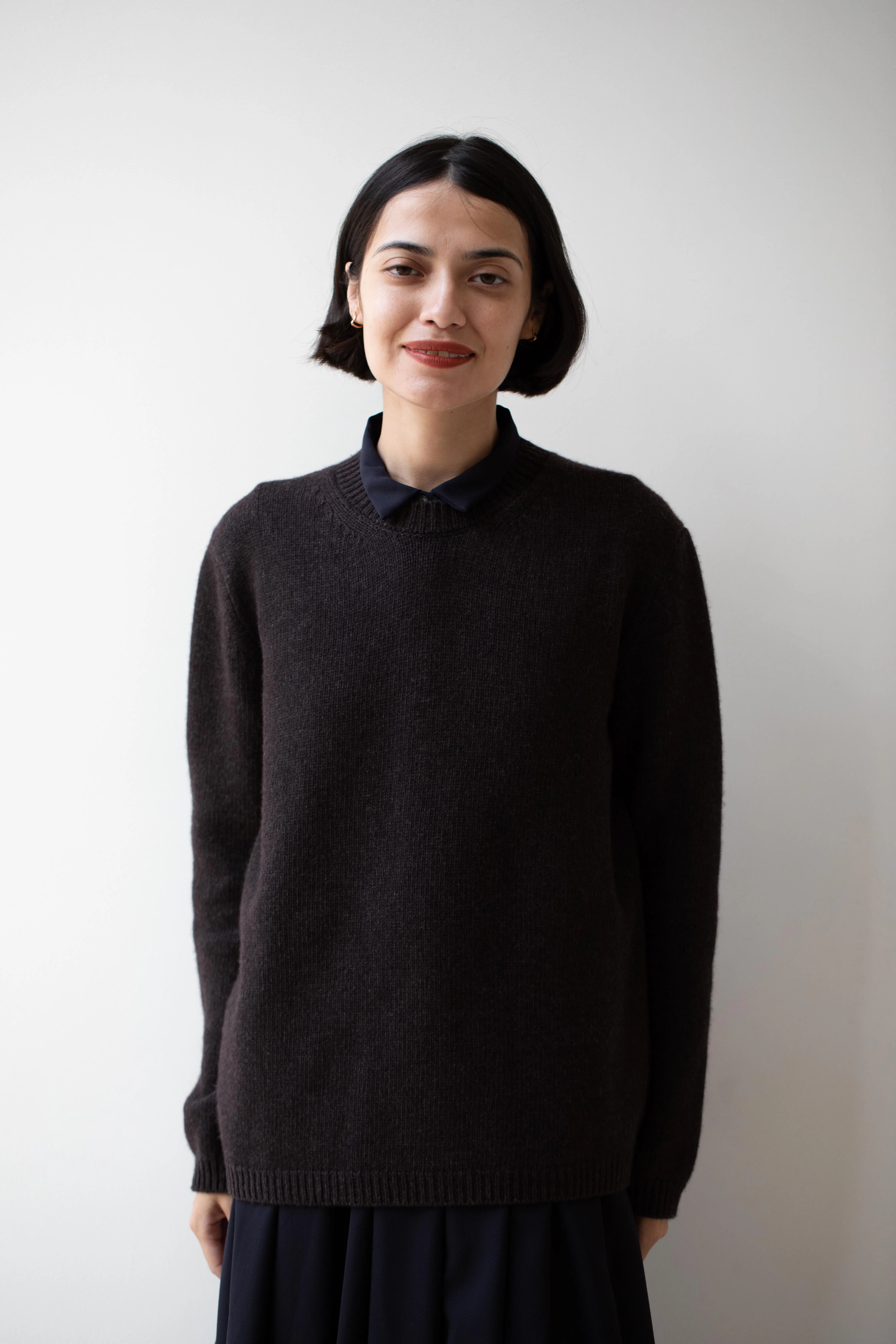 Bergfabel | Wool Cashmere Sweater in Dark Brown - Image 11