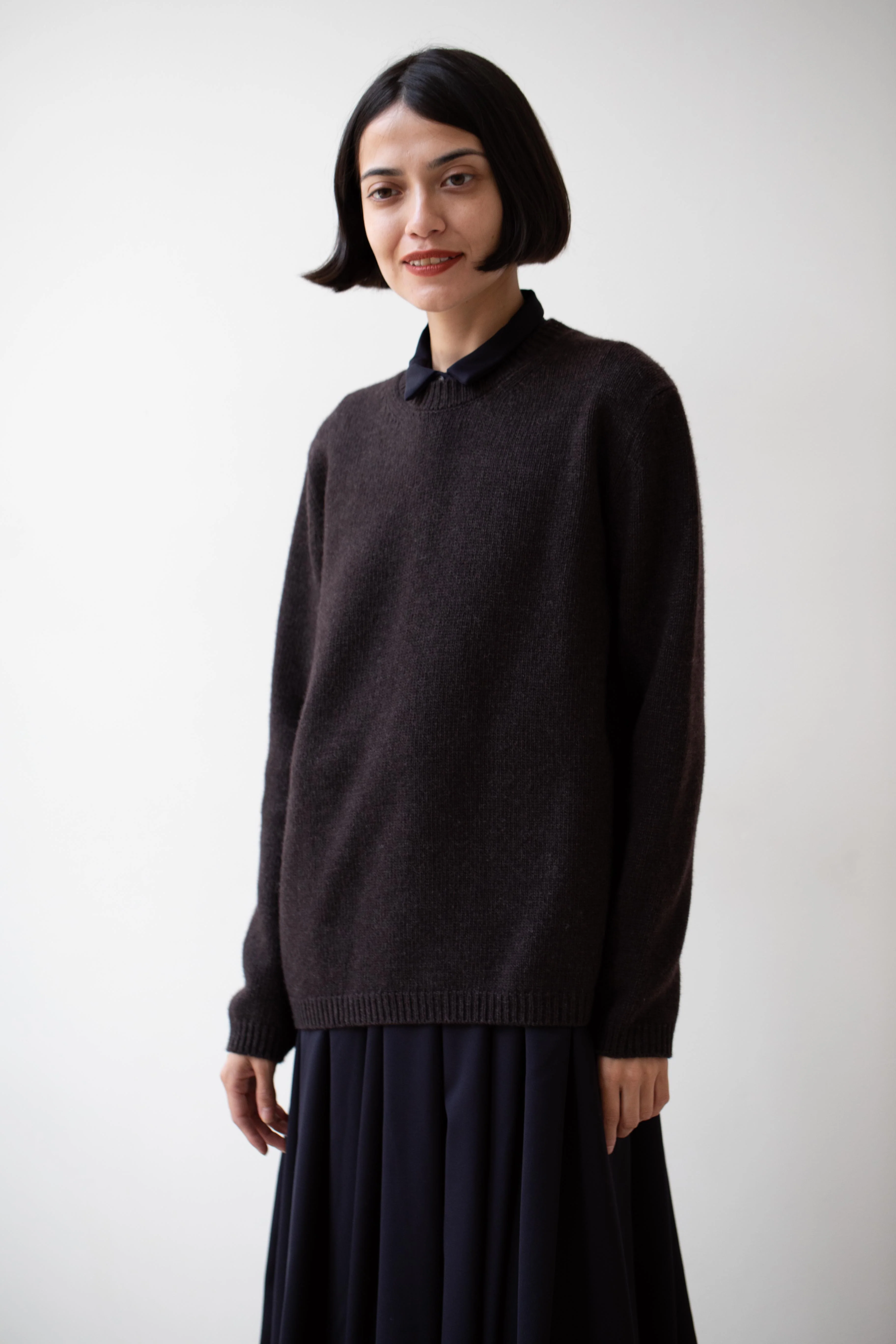 Bergfabel | Wool Cashmere Sweater in Dark Brown - Image 21