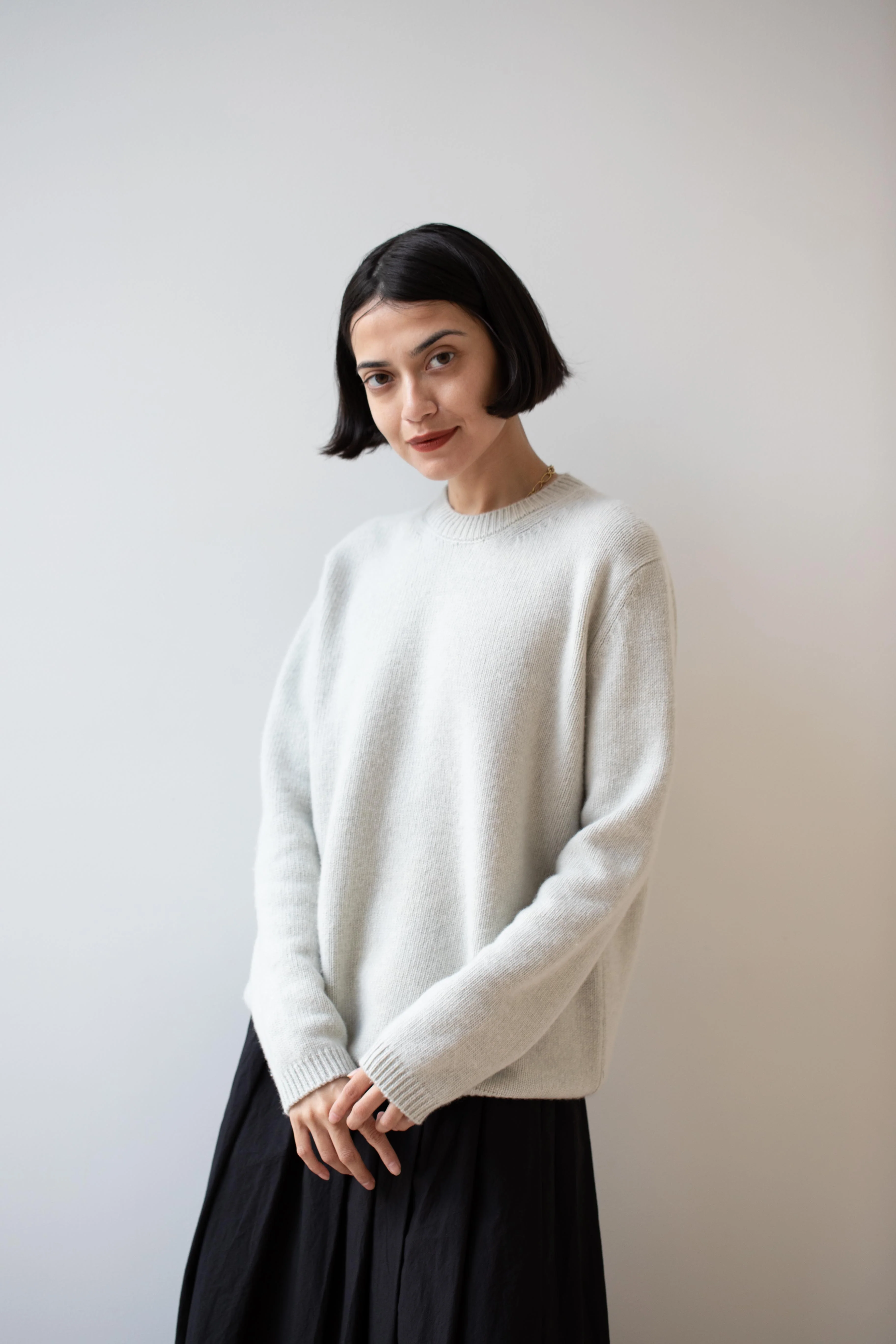 Bergfabel | Wool Cashmere Sweater in Ice - Image 7