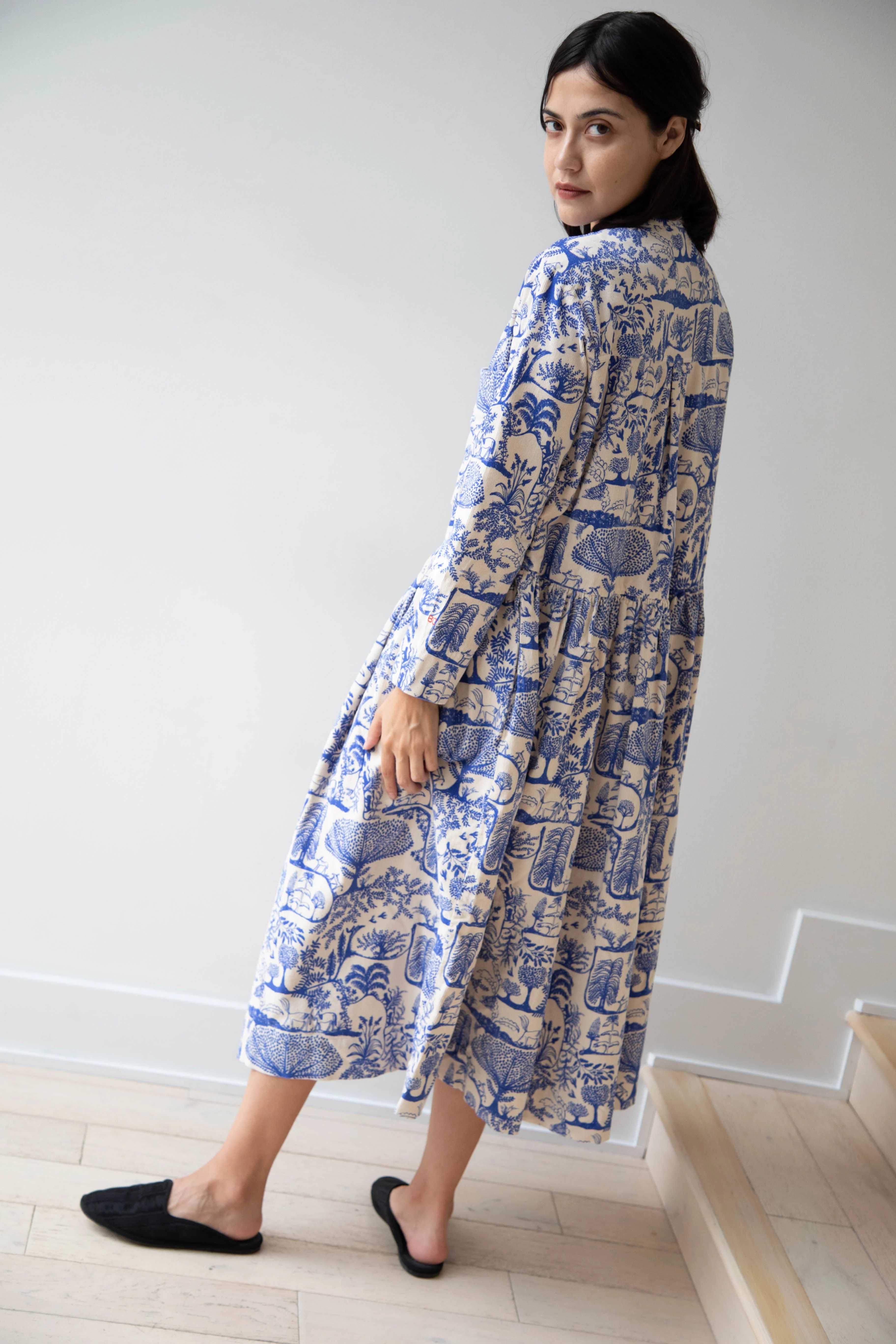 Bobo Choses | Wonderland Printed Corduroy Dress - Image 37