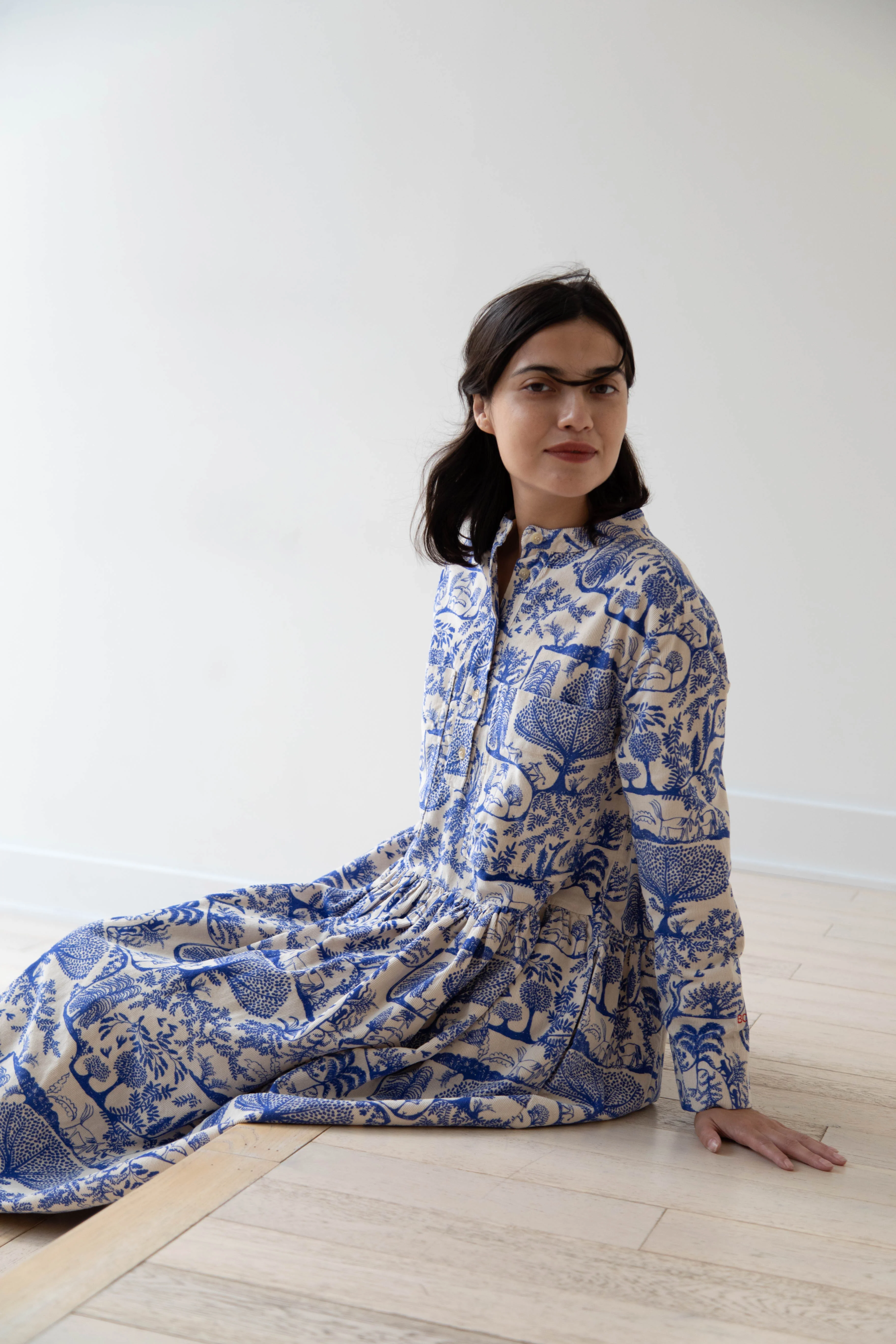 Bobo Choses | Wonderland Printed Corduroy Dress - Image 39