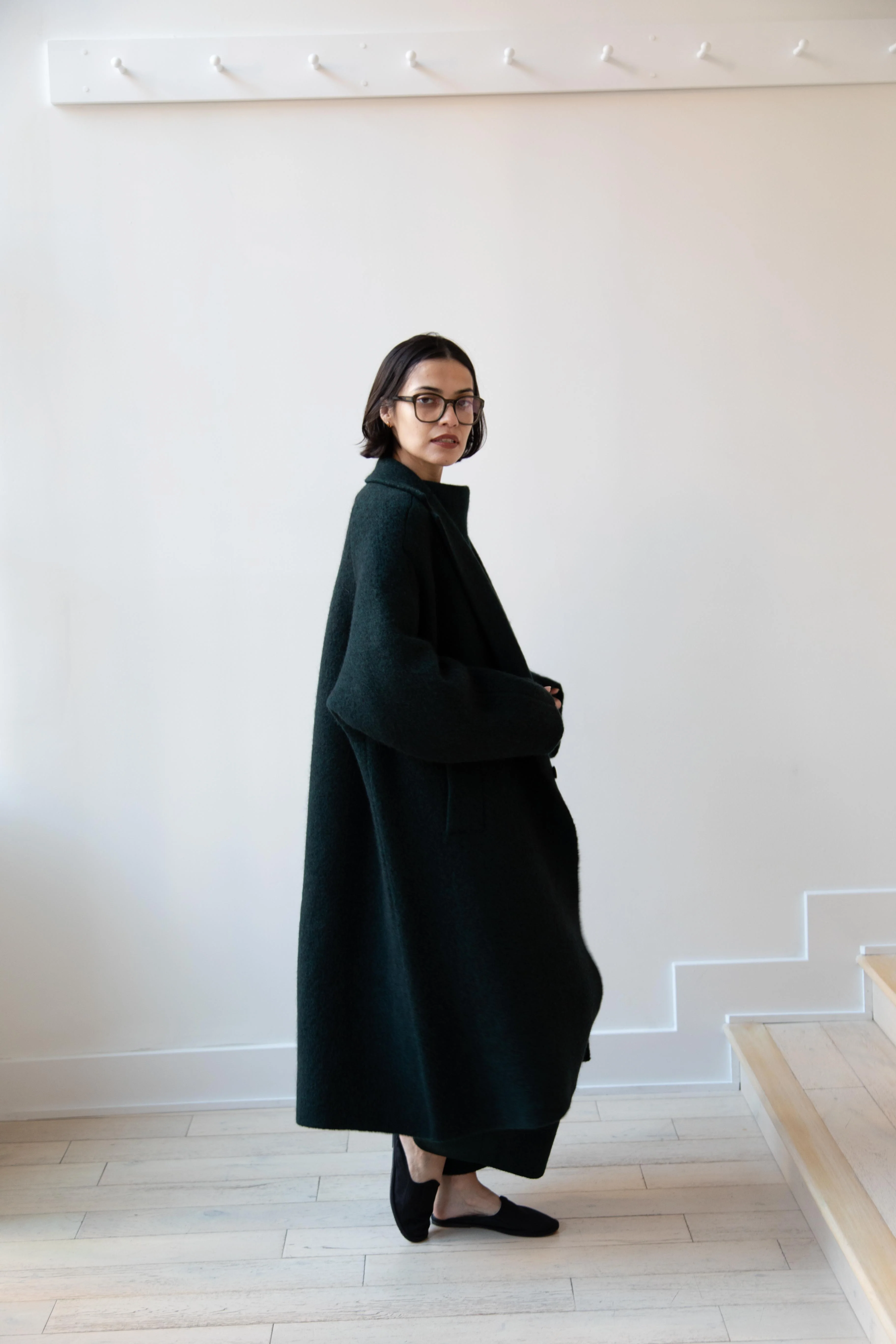 Boboutic | Bob's Double Breasted Coat in Dark Green - Image 14