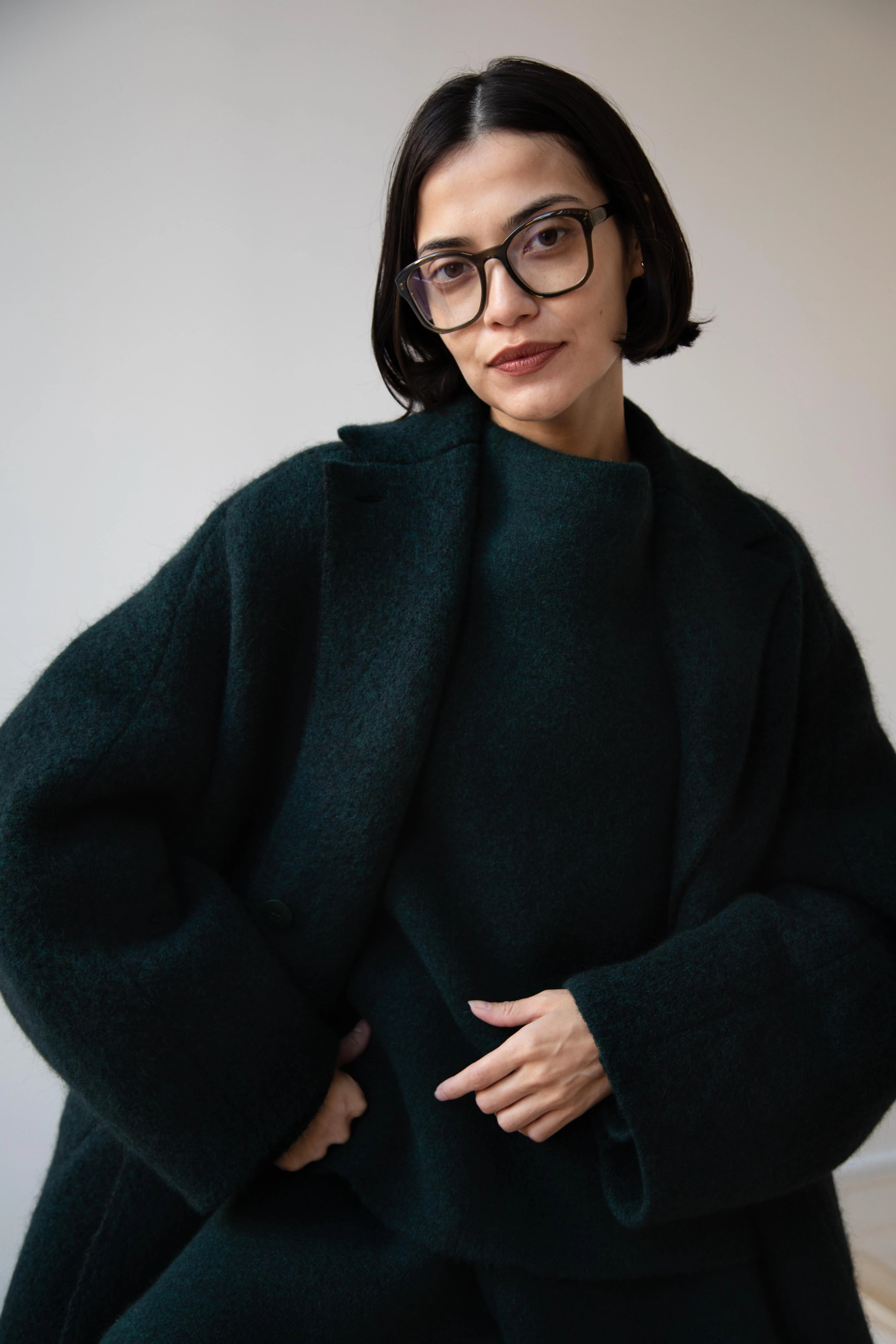 Boboutic | Bob's Double Breasted Coat in Dark Green - Image 7
