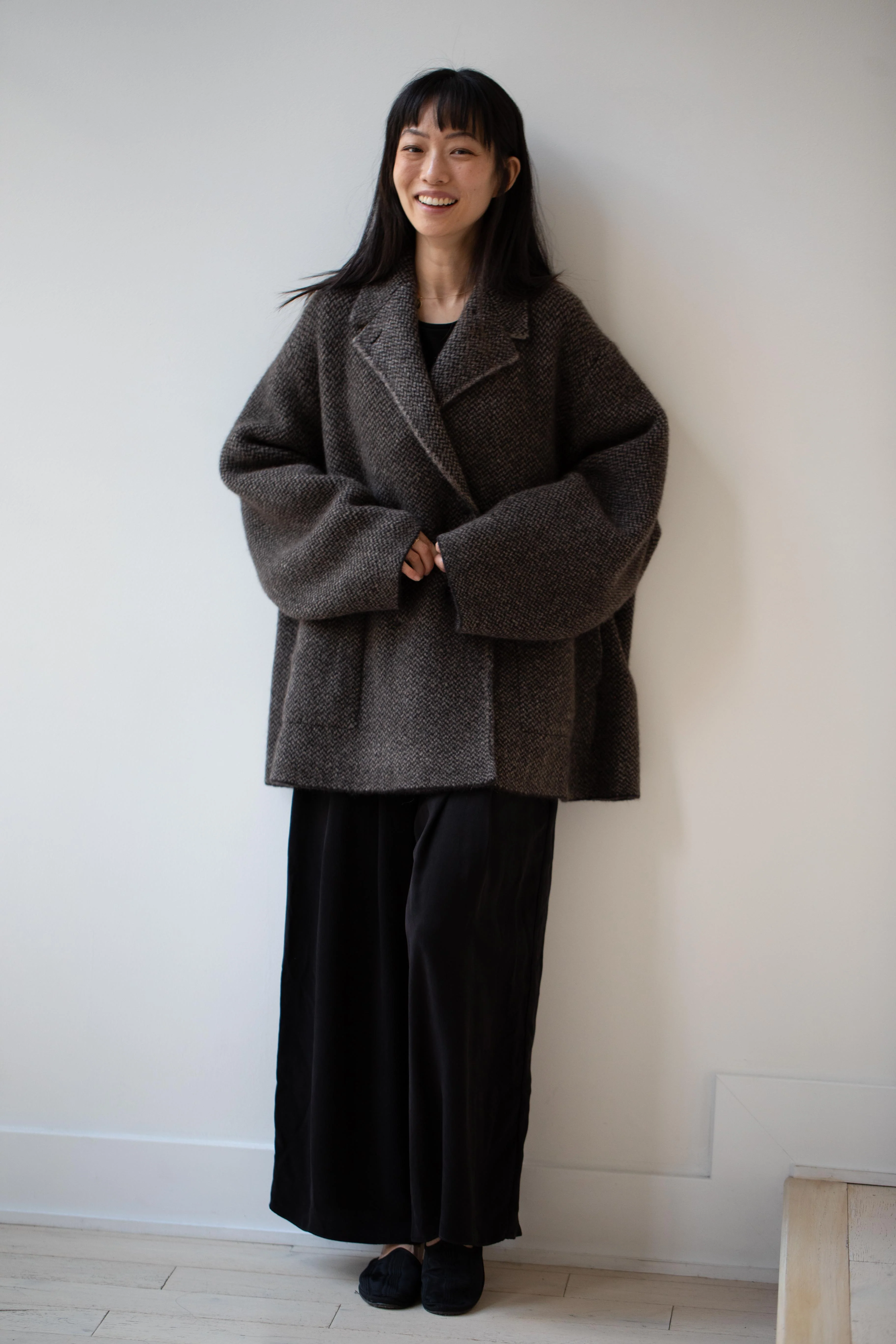 Boboutic | Bob's Texture Double Breasted Jacket in Brown & Taupe - Image 19