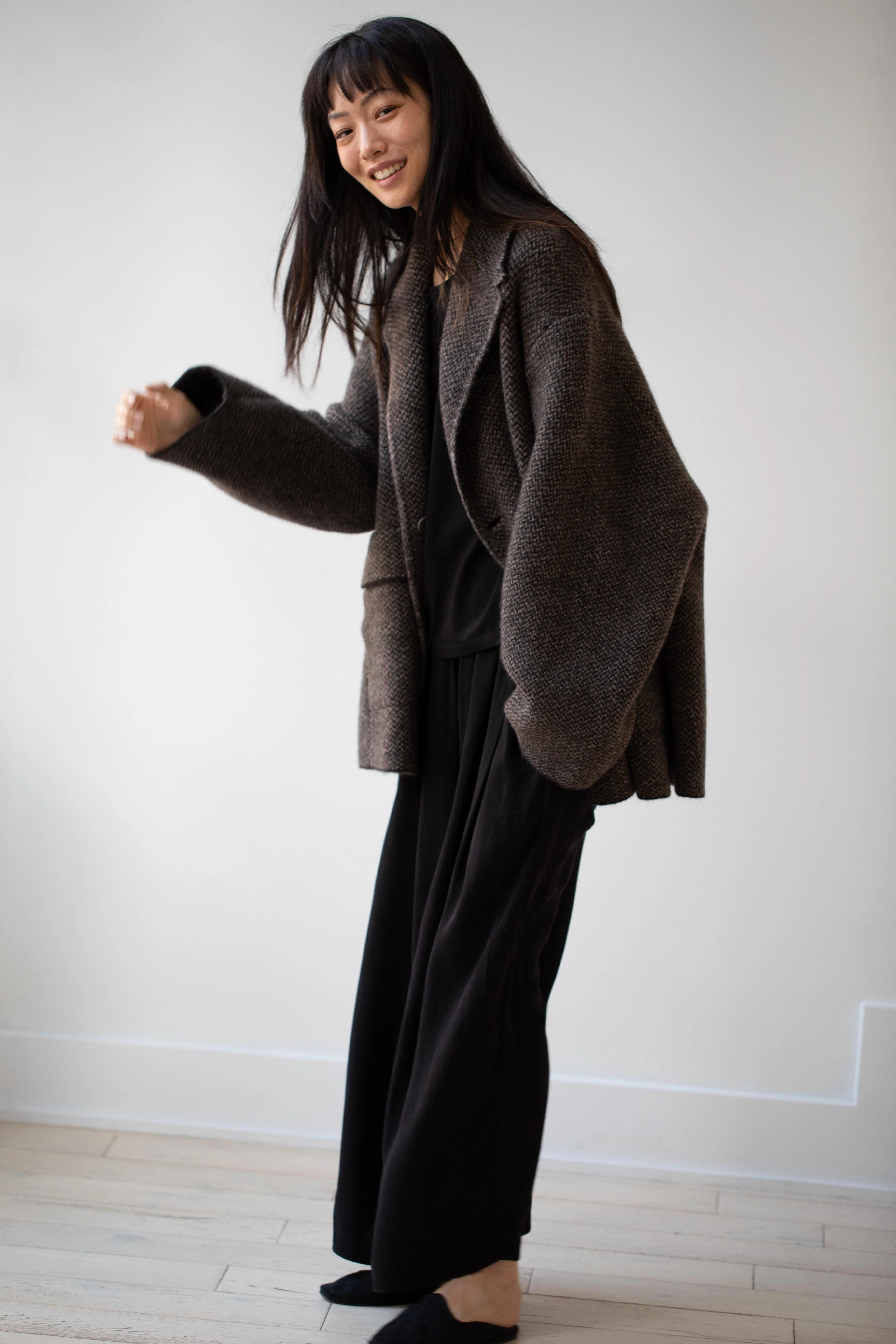 Boboutic | Bob's Texture Double Breasted Jacket in Brown & Taupe - Image 25