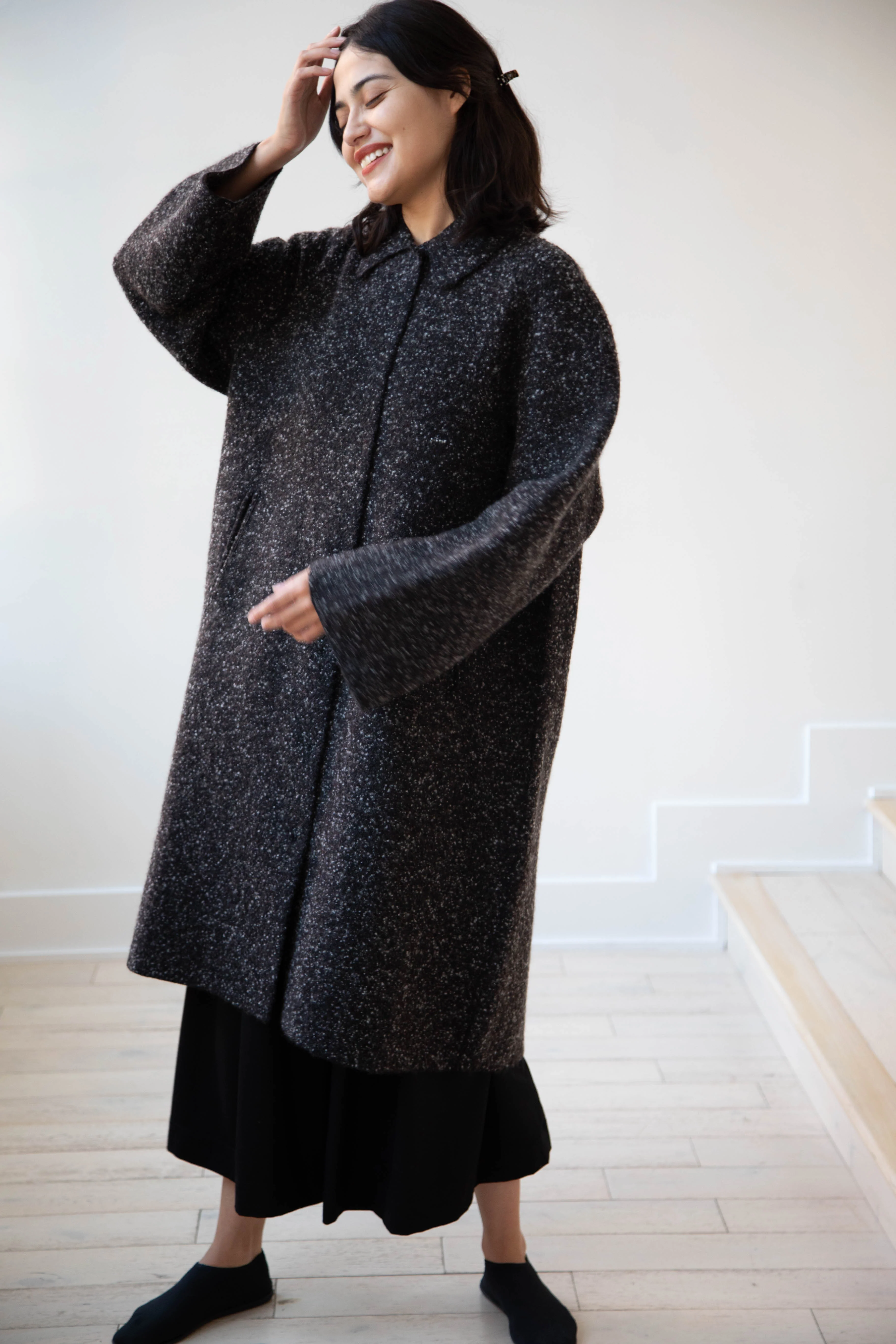 Boboutic | Canvas Lined With Love Coat in Black Mix - Image 21