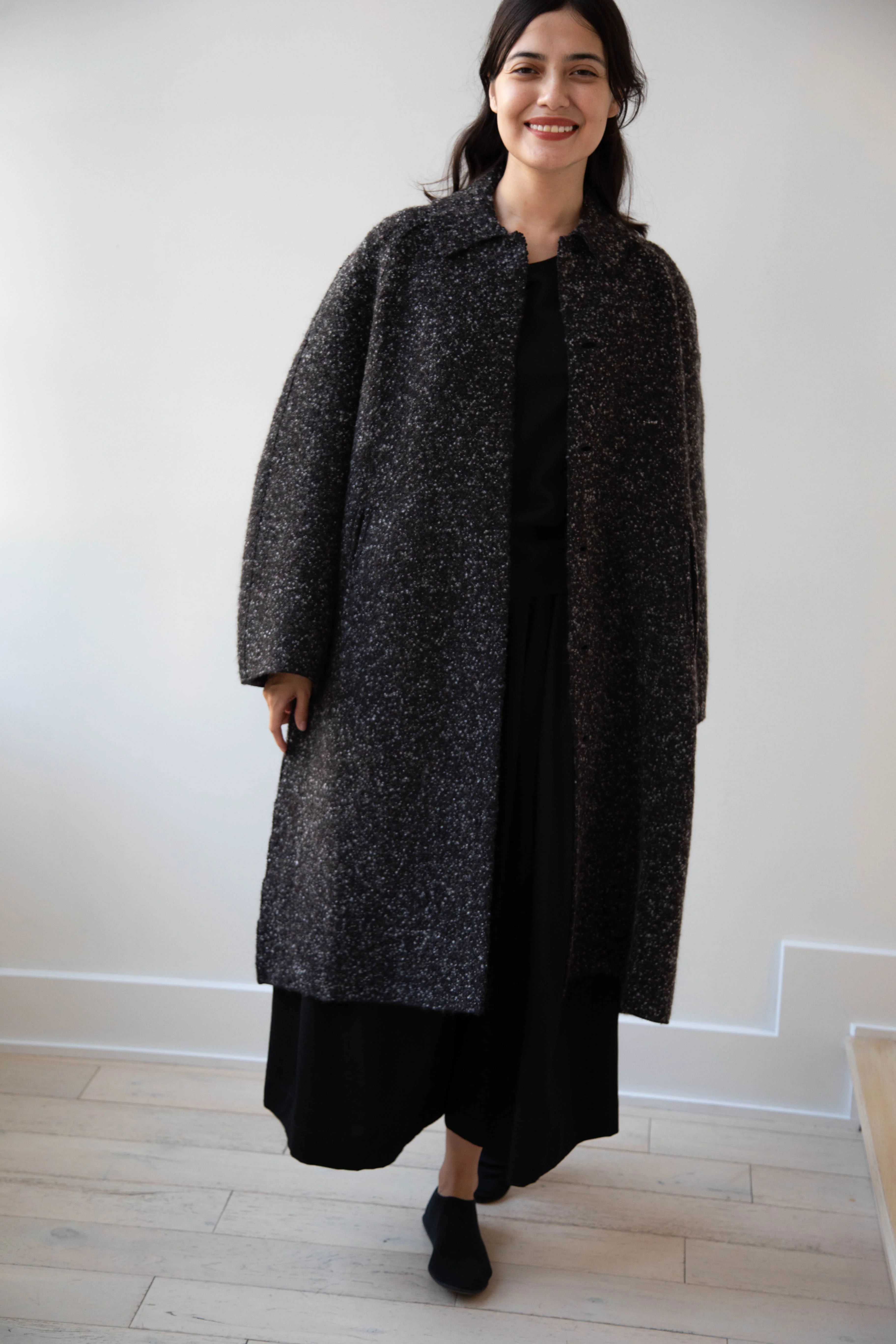 Boboutic | Canvas Lined With Love Coat in Black Mix - Image 29
