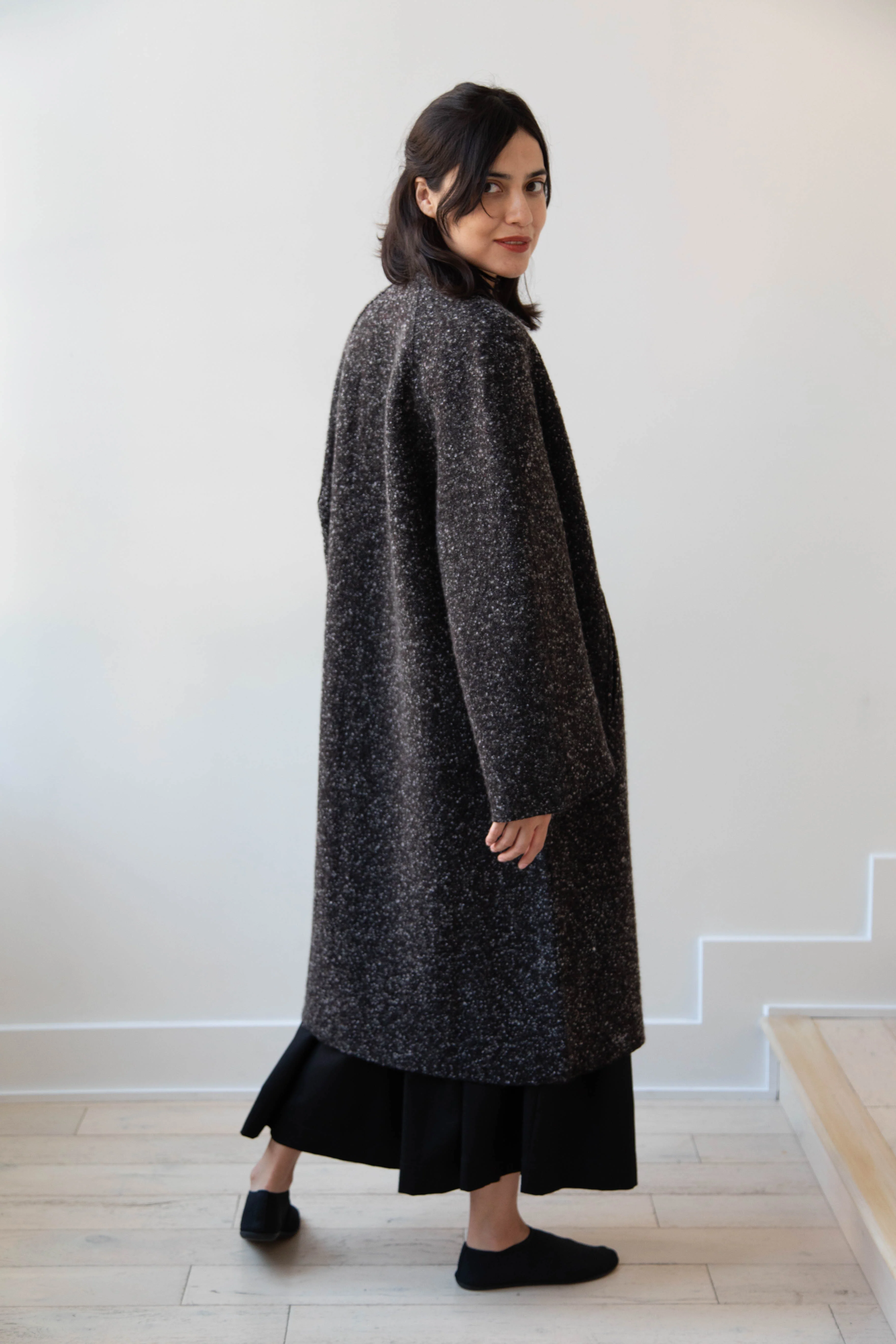 Boboutic | Canvas Lined With Love Coat in Black Mix - Image 37