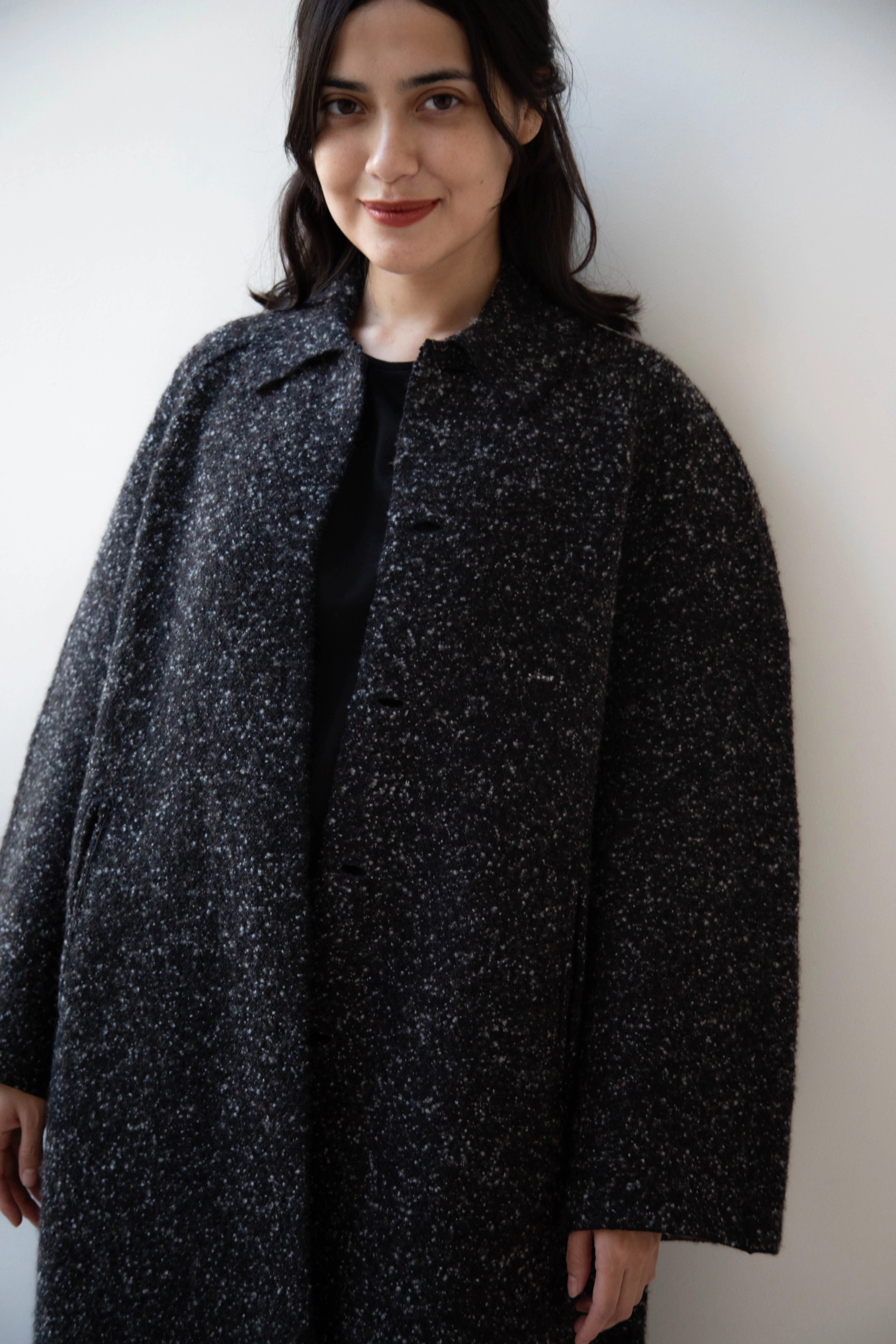 Boboutic | Canvas Lined With Love Coat in Black Mix - Image 39
