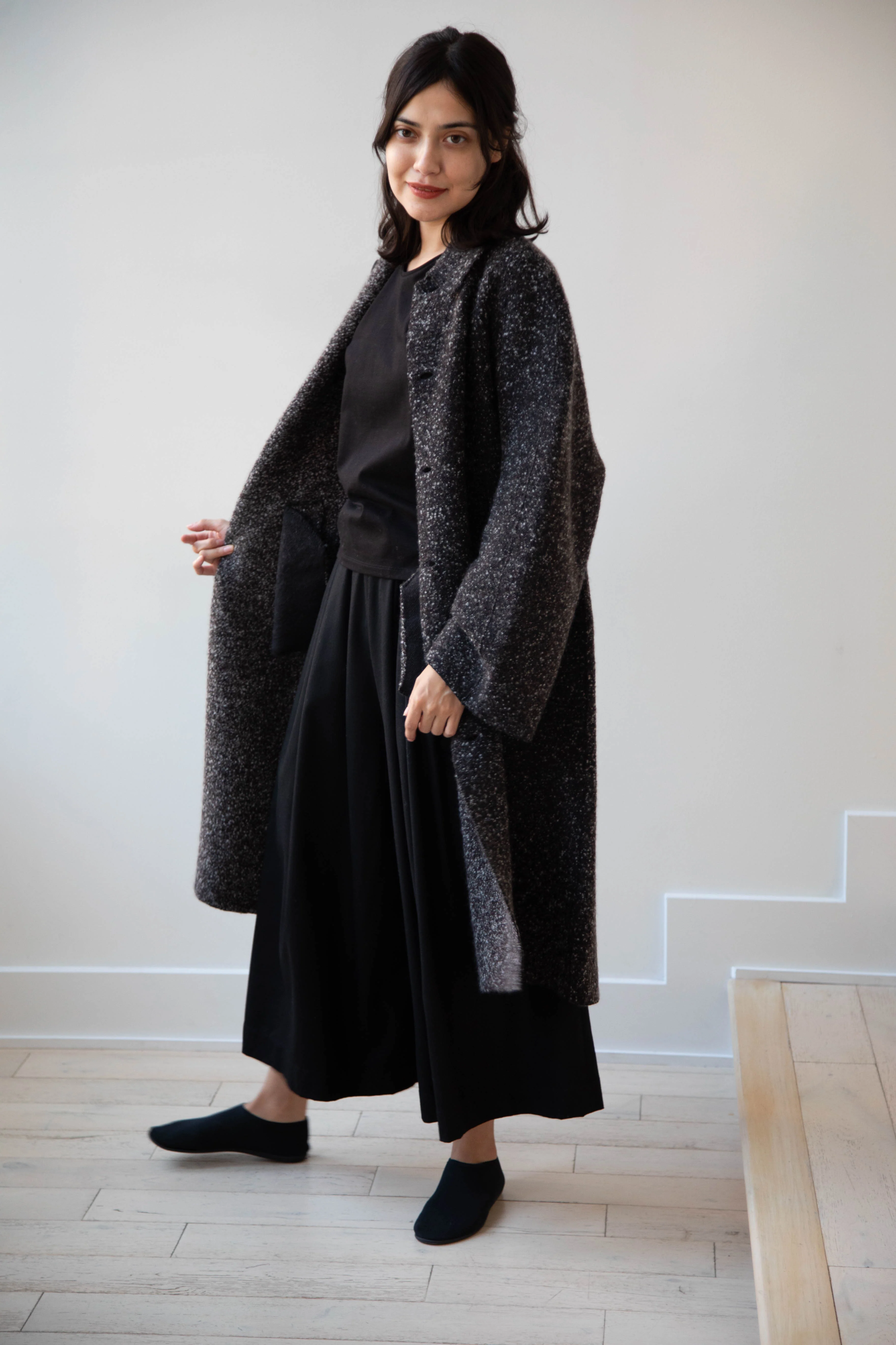 Boboutic | Canvas Lined With Love Coat in Black Mix - Image 44