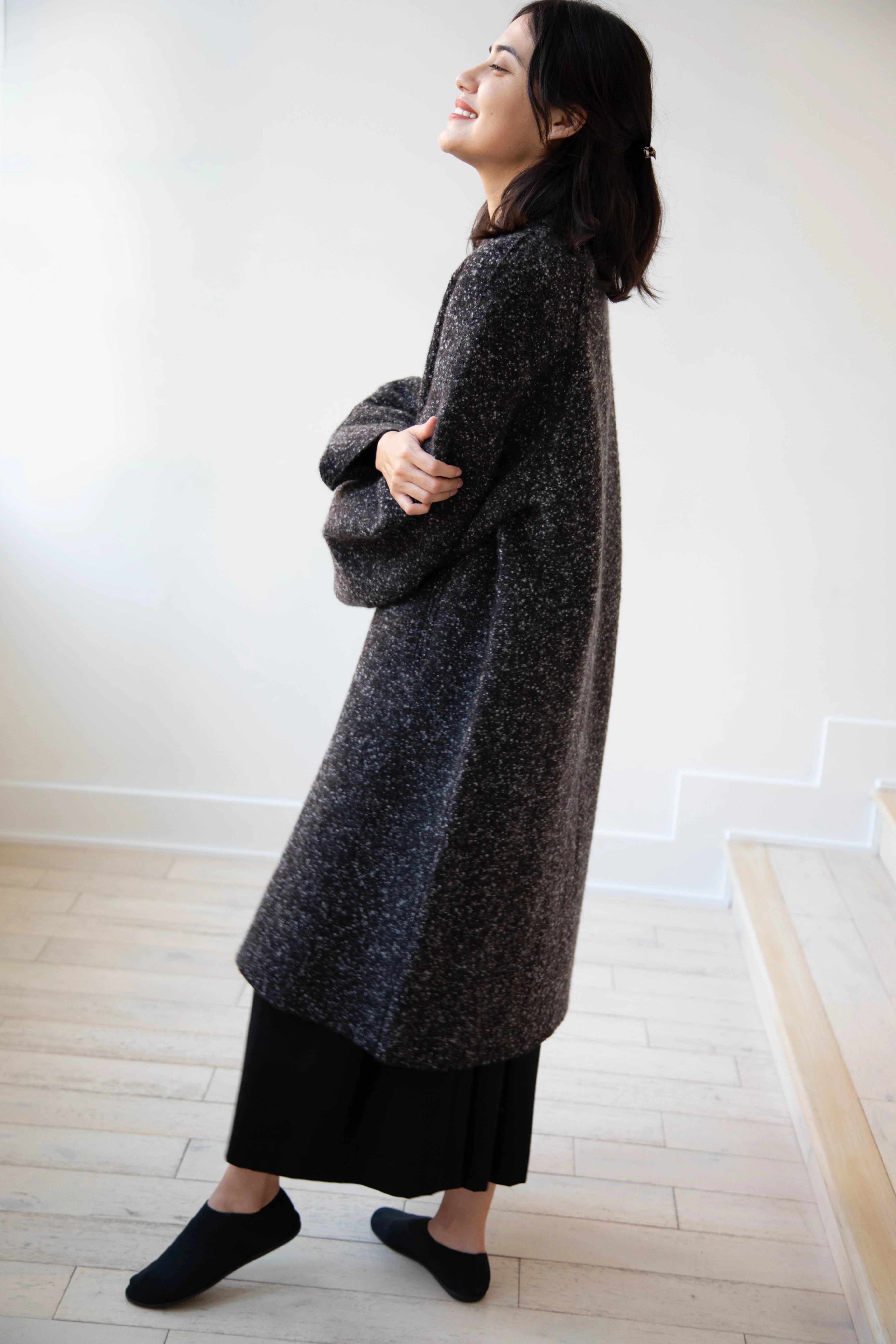 Boboutic | Canvas Lined With Love Coat in Black Mix - Image 53