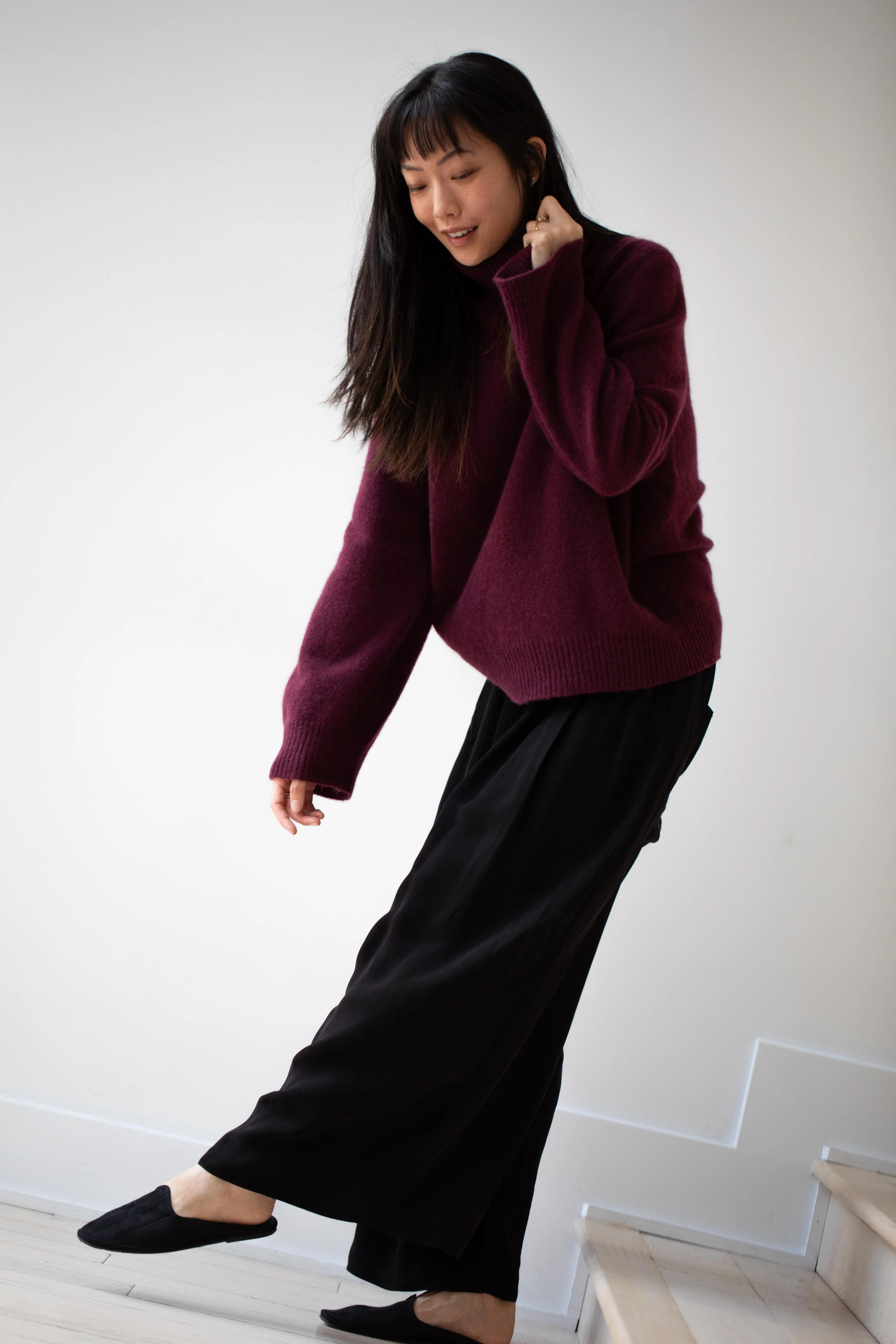 Boboutic | Cashmere Silk Turtleneck in Cherry - Image 13