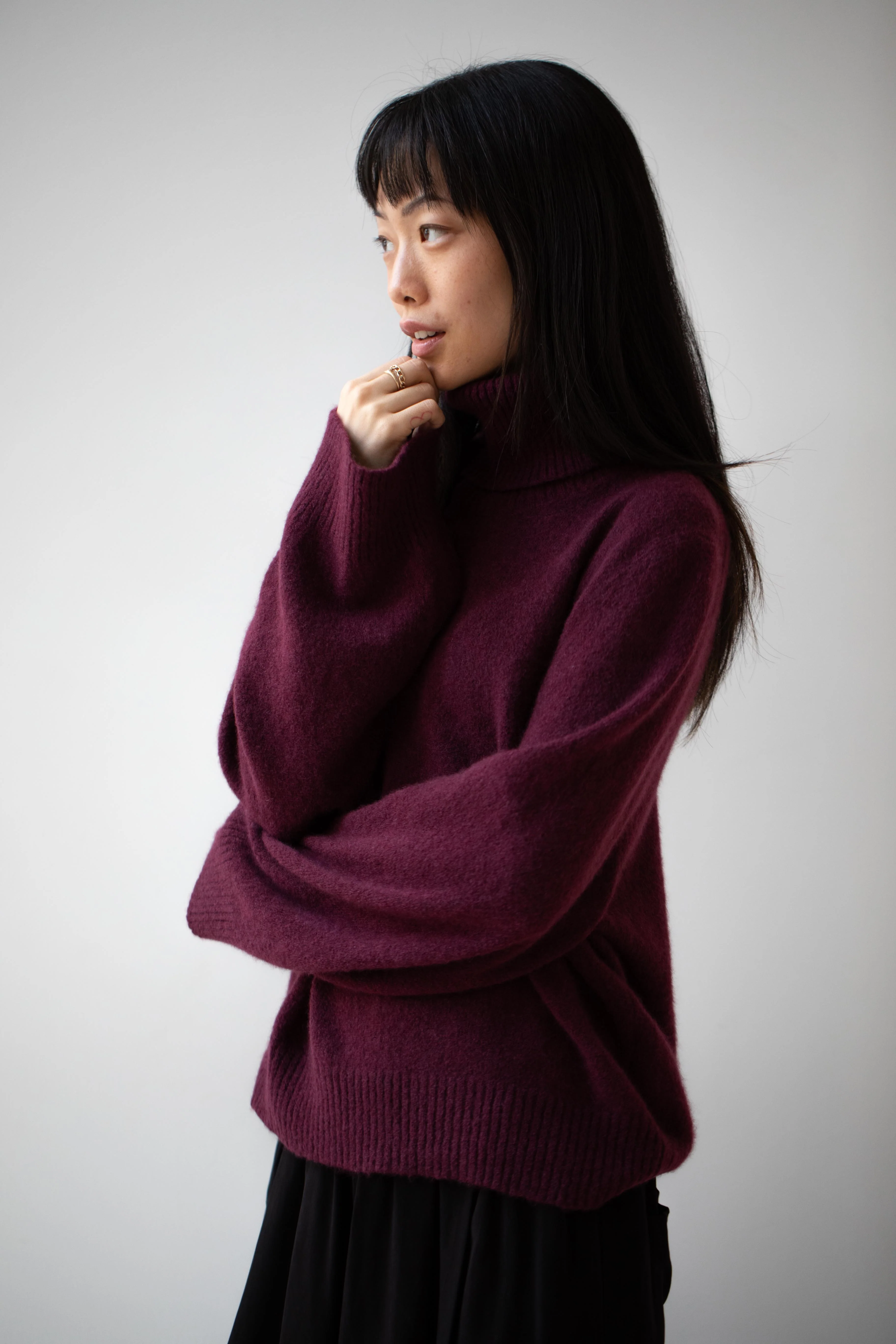 Boboutic | Cashmere Silk Turtleneck in Cherry - Image 20