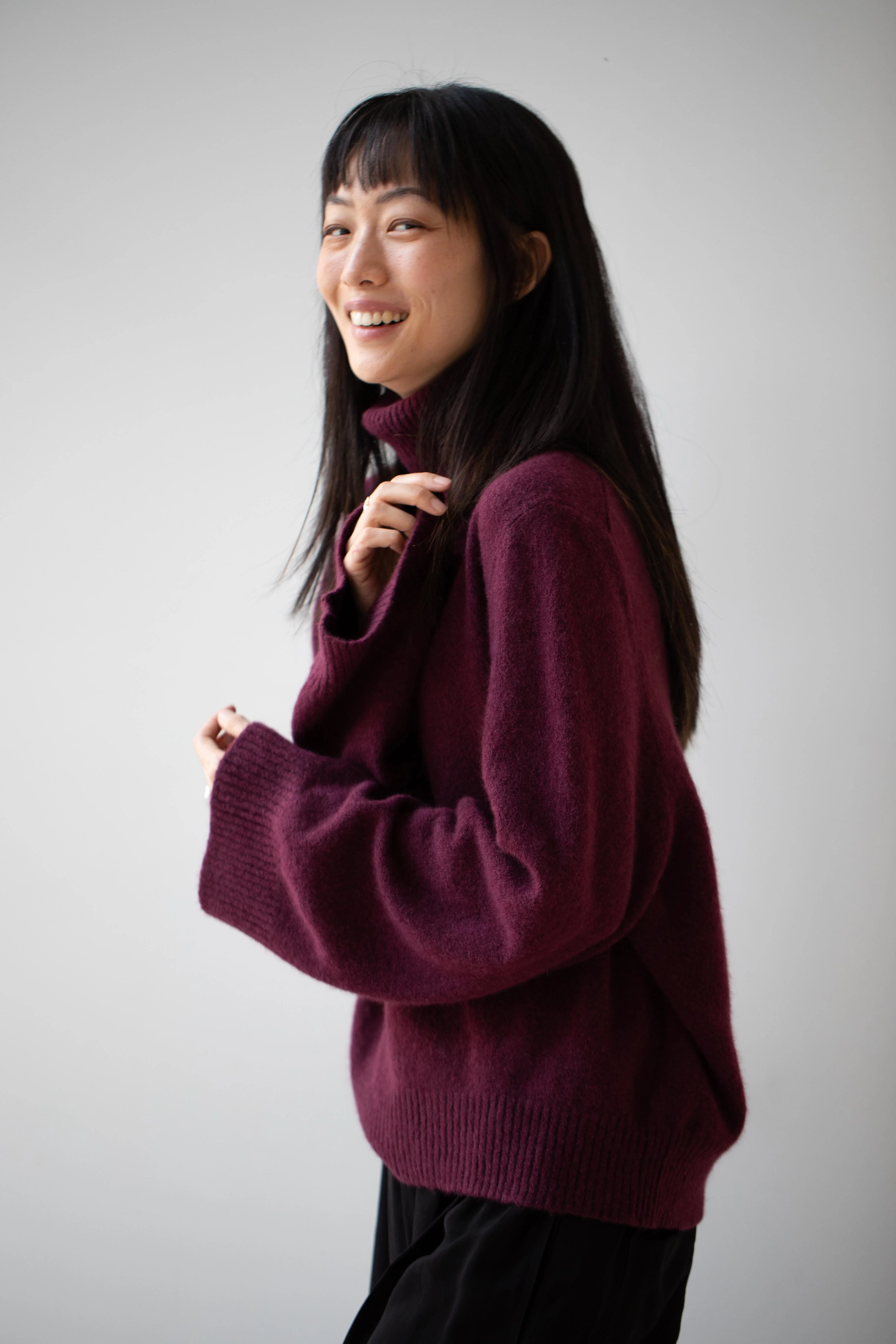 Boboutic | Cashmere Silk Turtleneck in Cherry - Image 29