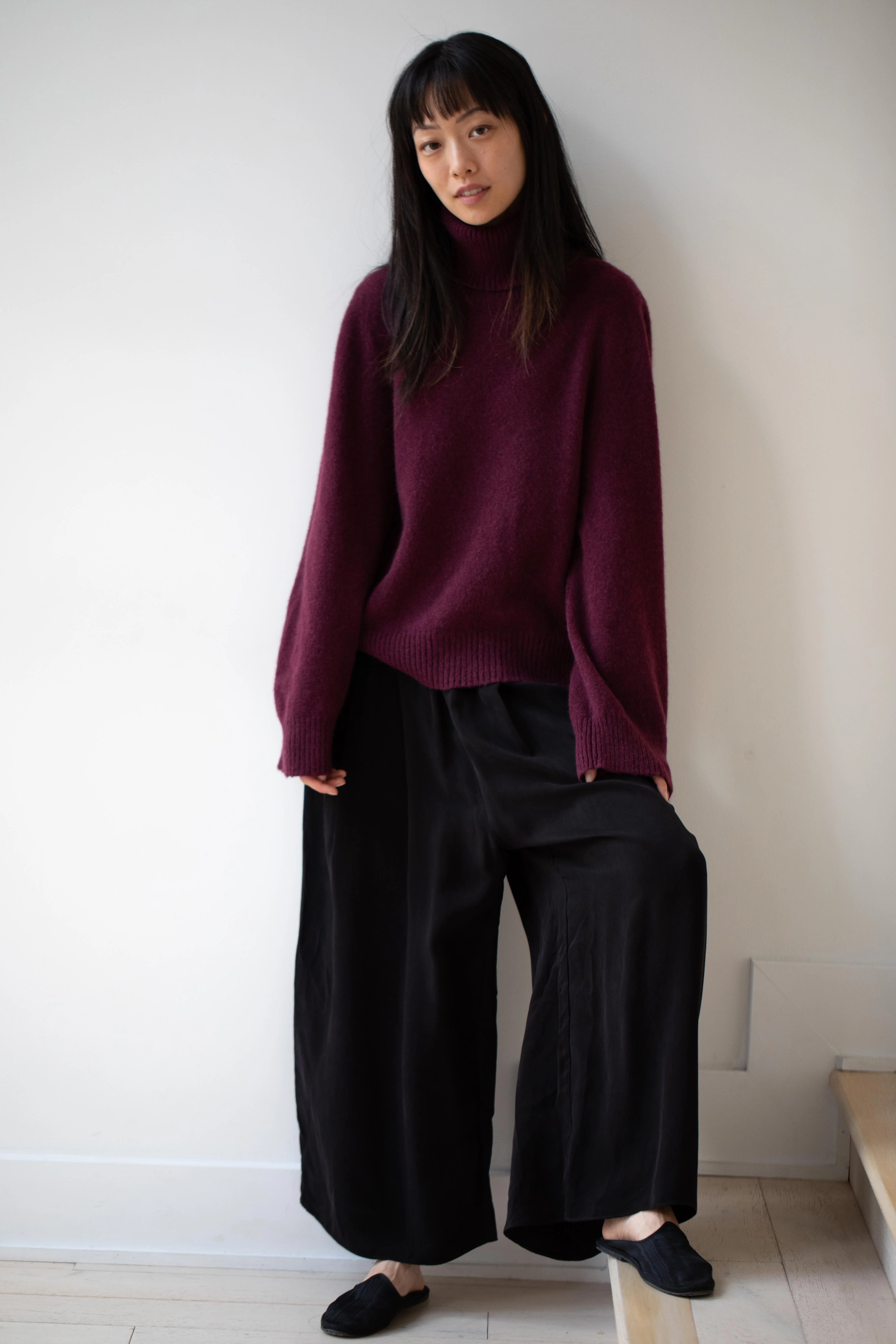 Boboutic | Cashmere Silk Turtleneck in Cherry - Image 30