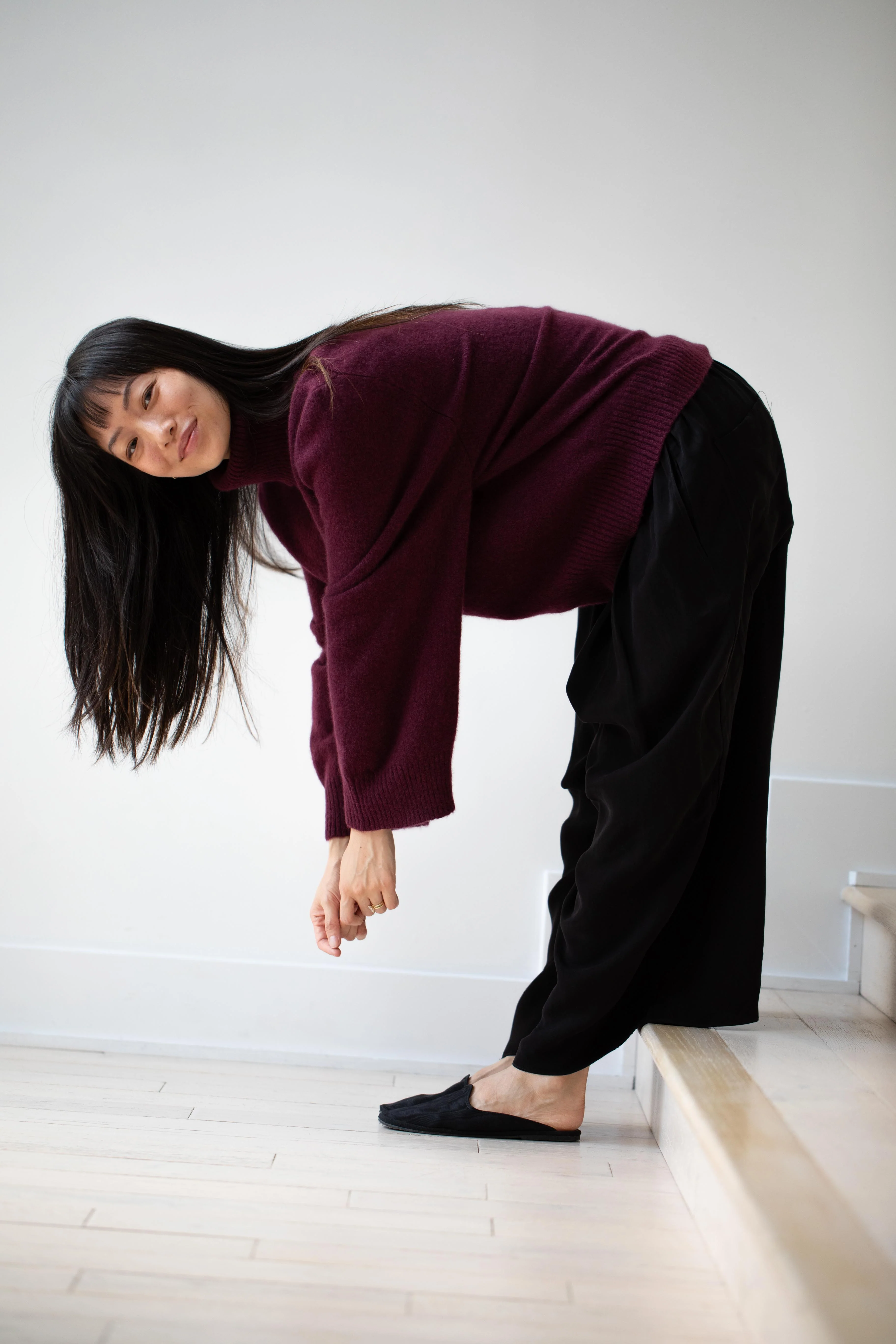 Boboutic | Cashmere Silk Turtleneck in Cherry - Image 6