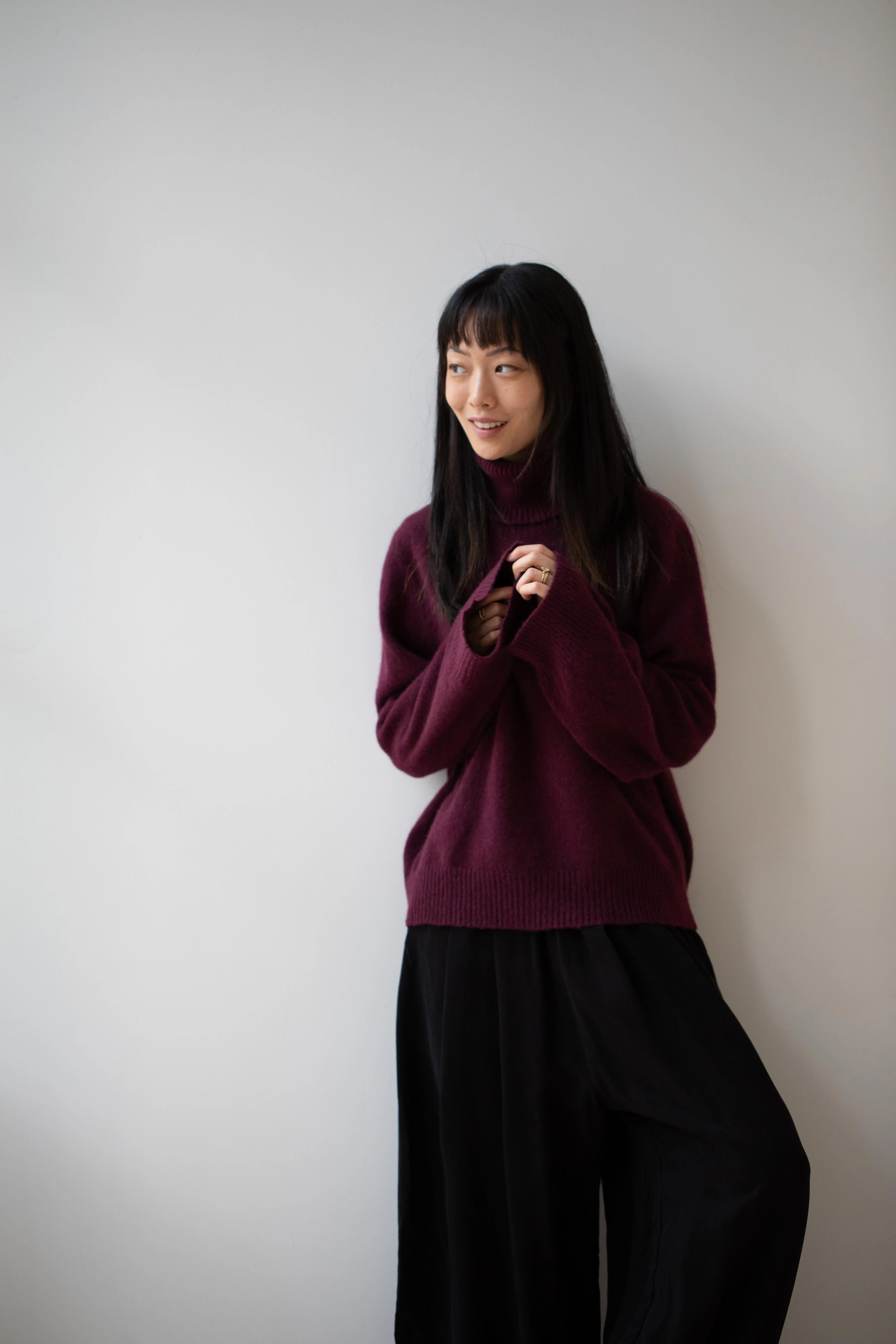 Boboutic | Cashmere Silk Turtleneck in Cherry - Image 9