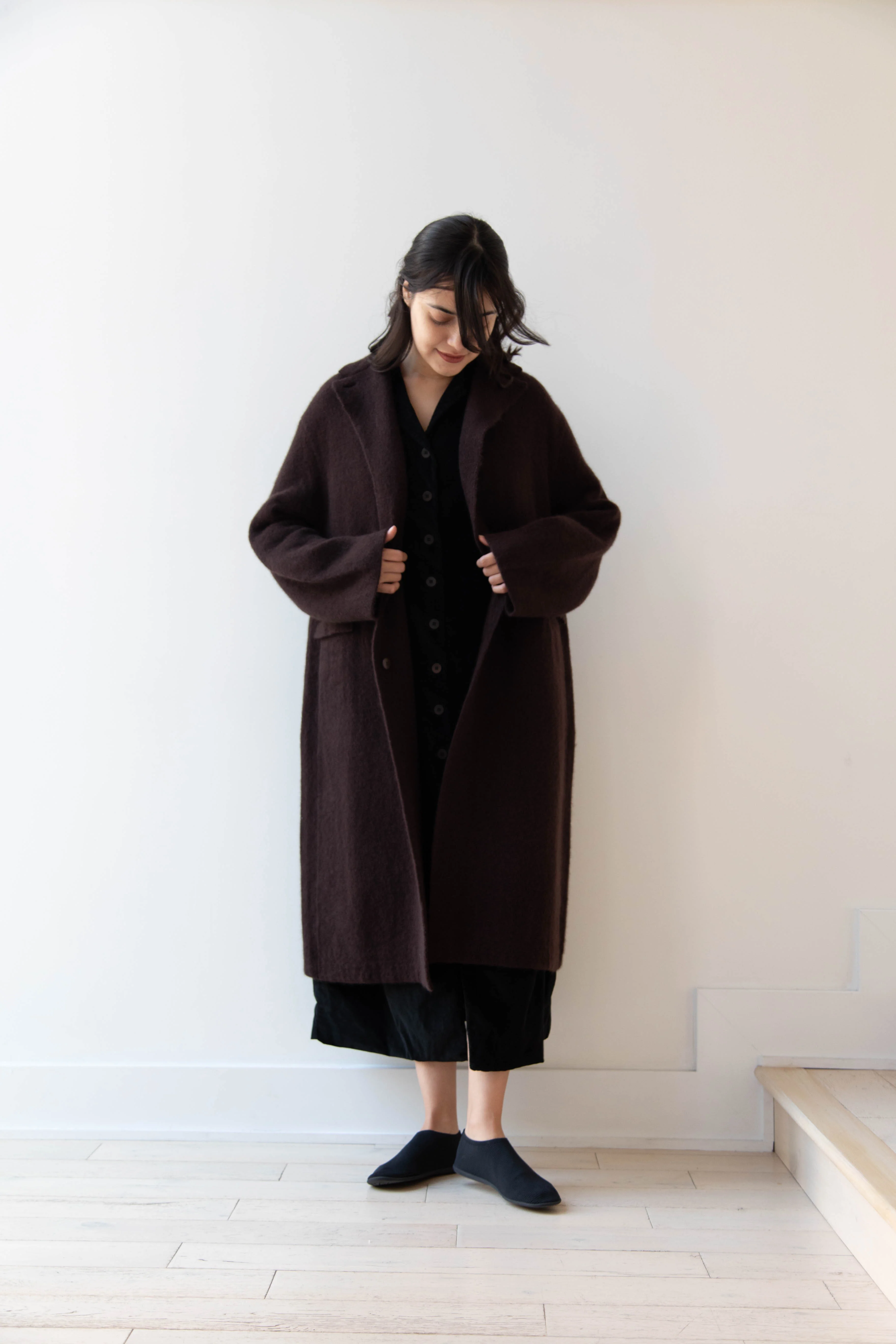 Boboutic | Cruel Touch Cashmere Silk Coat in Brown - Image 20