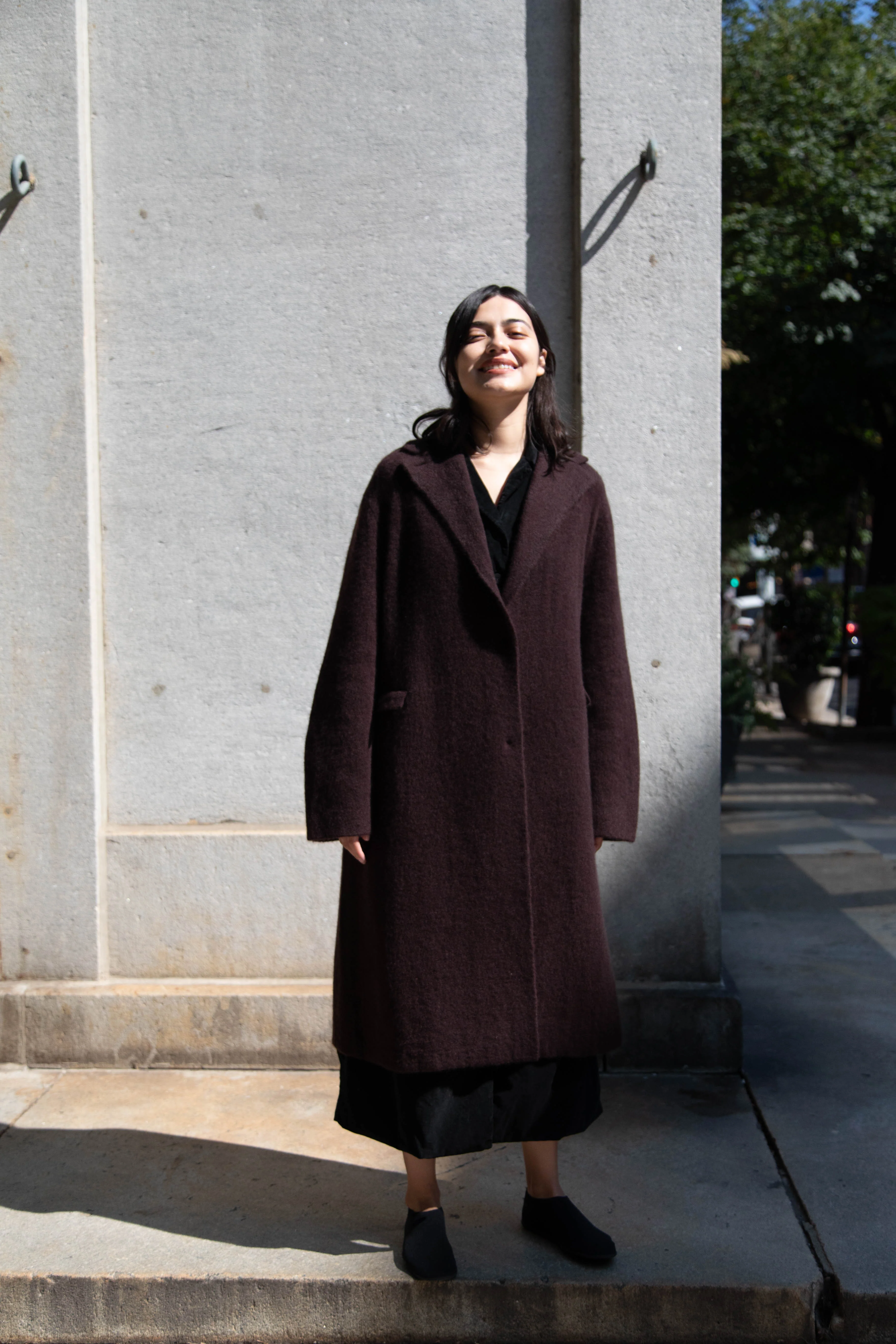 Boboutic | Cruel Touch Cashmere Silk Coat in Brown - Image 48