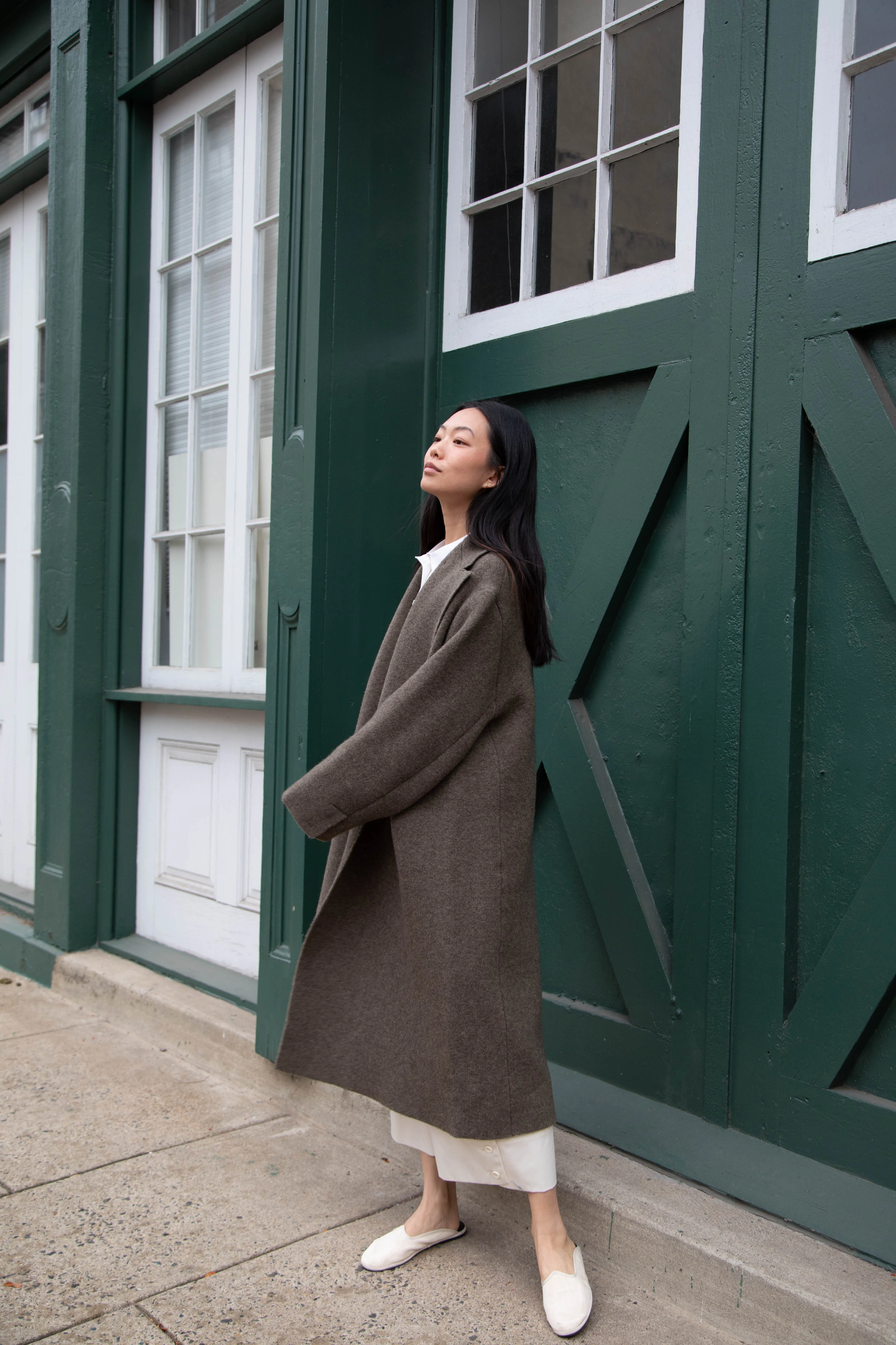 Boboutic | Double Outerwear Coat in Forest Green - Image 51