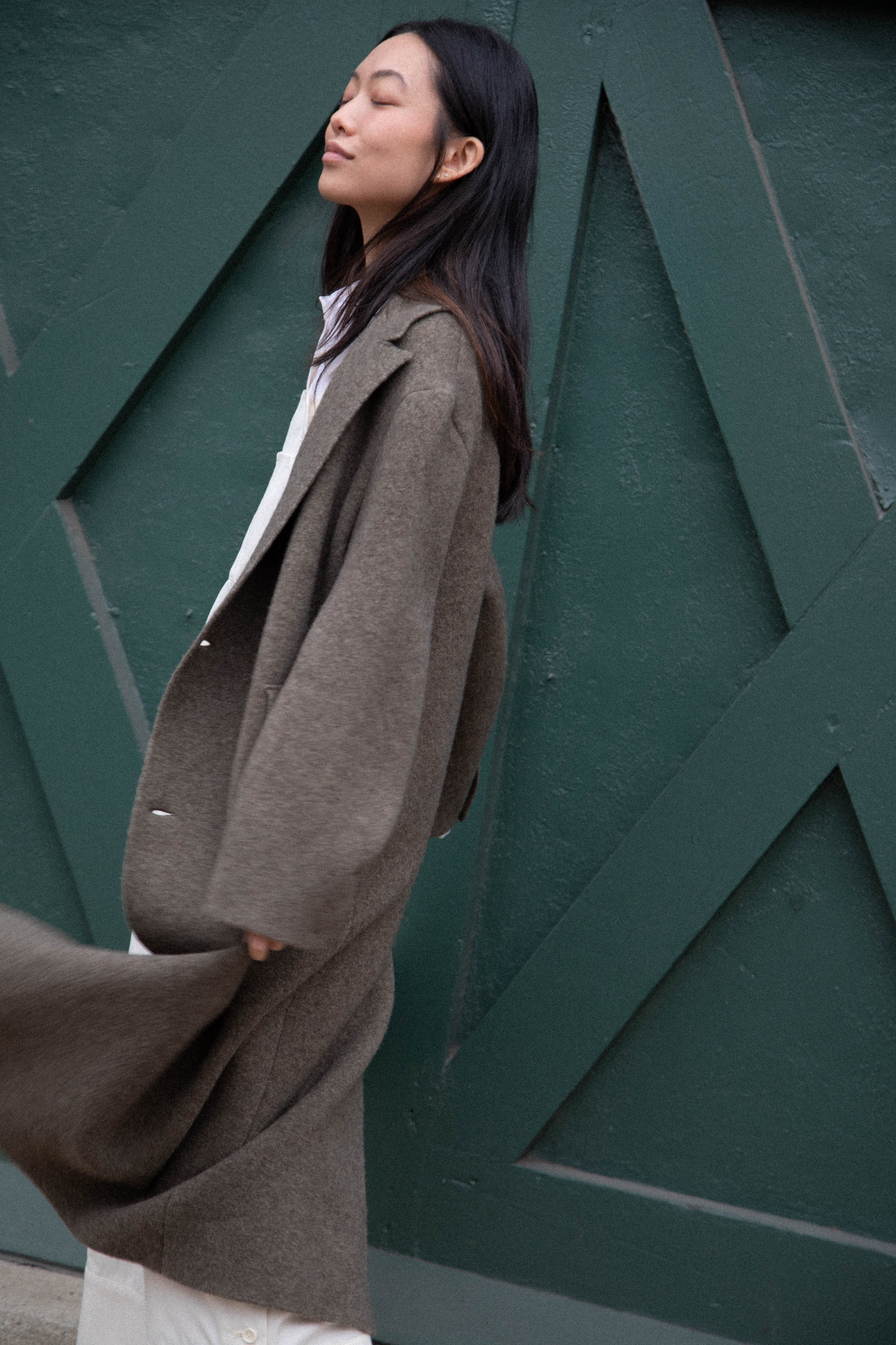 Boboutic | Double Outerwear Coat in Forest Green - Image 62