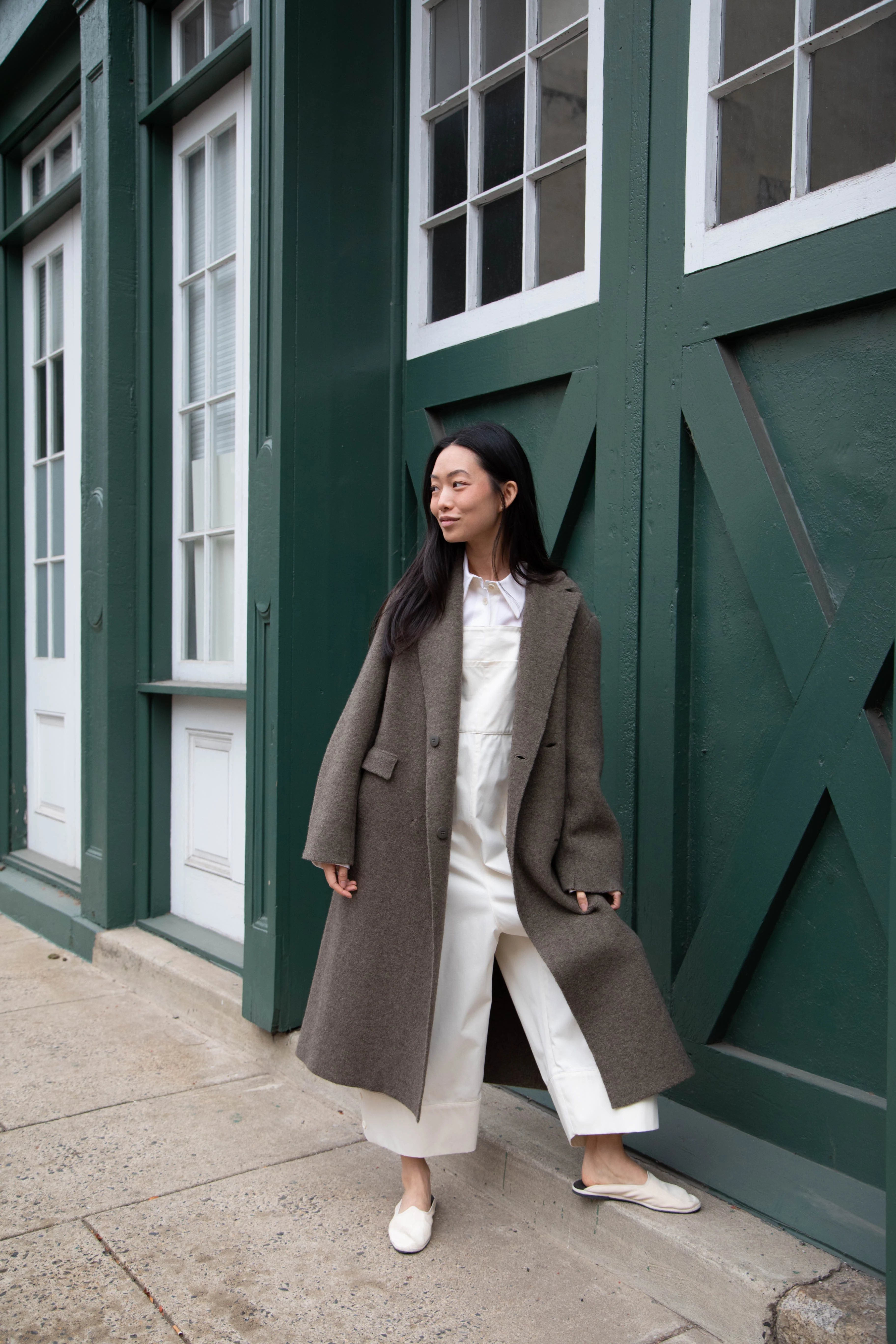 Boboutic | Double Outerwear Coat in Forest Green - Image 70