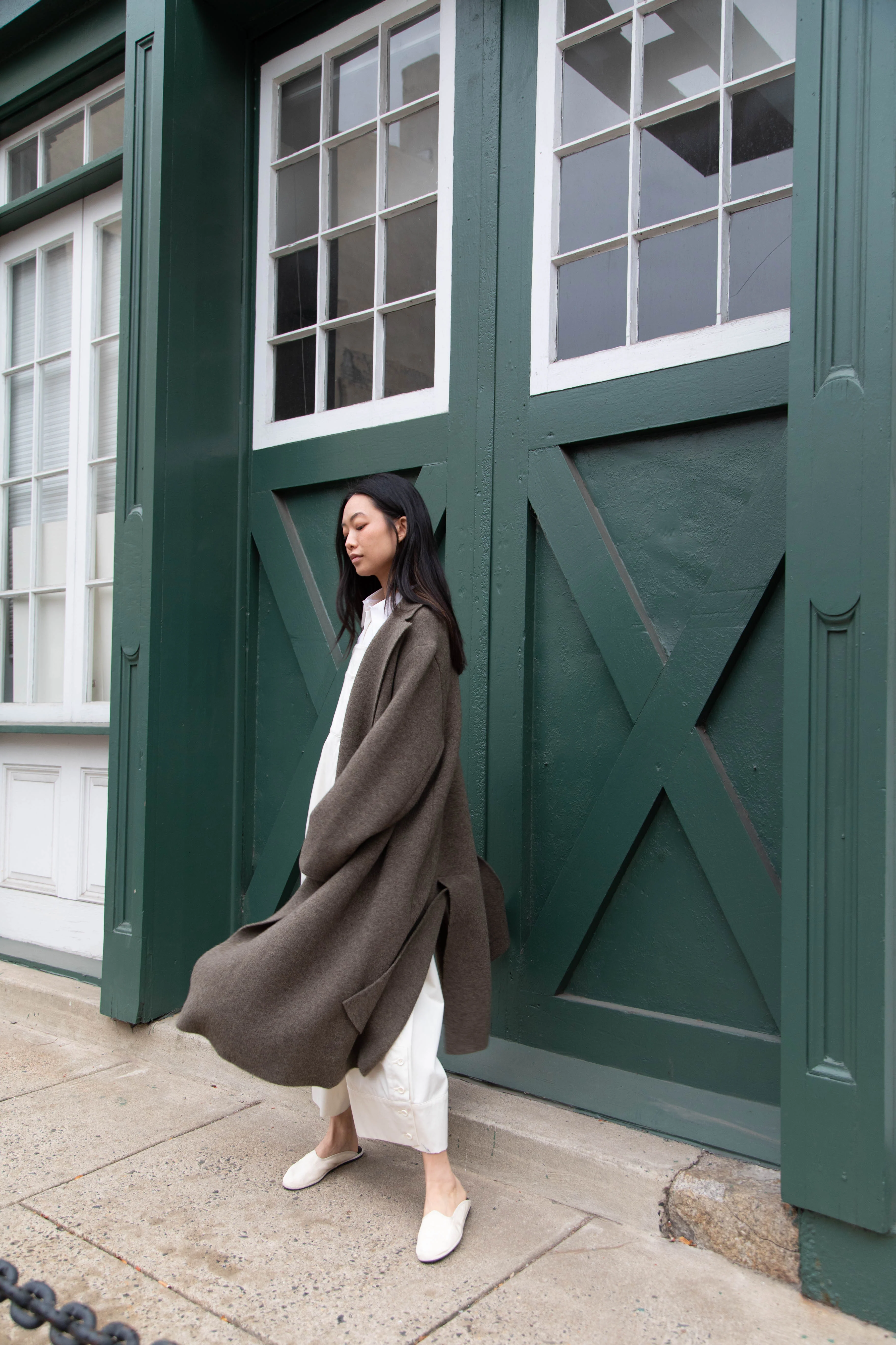 Boboutic | Double Outerwear Coat in Forest Green - Image 74
